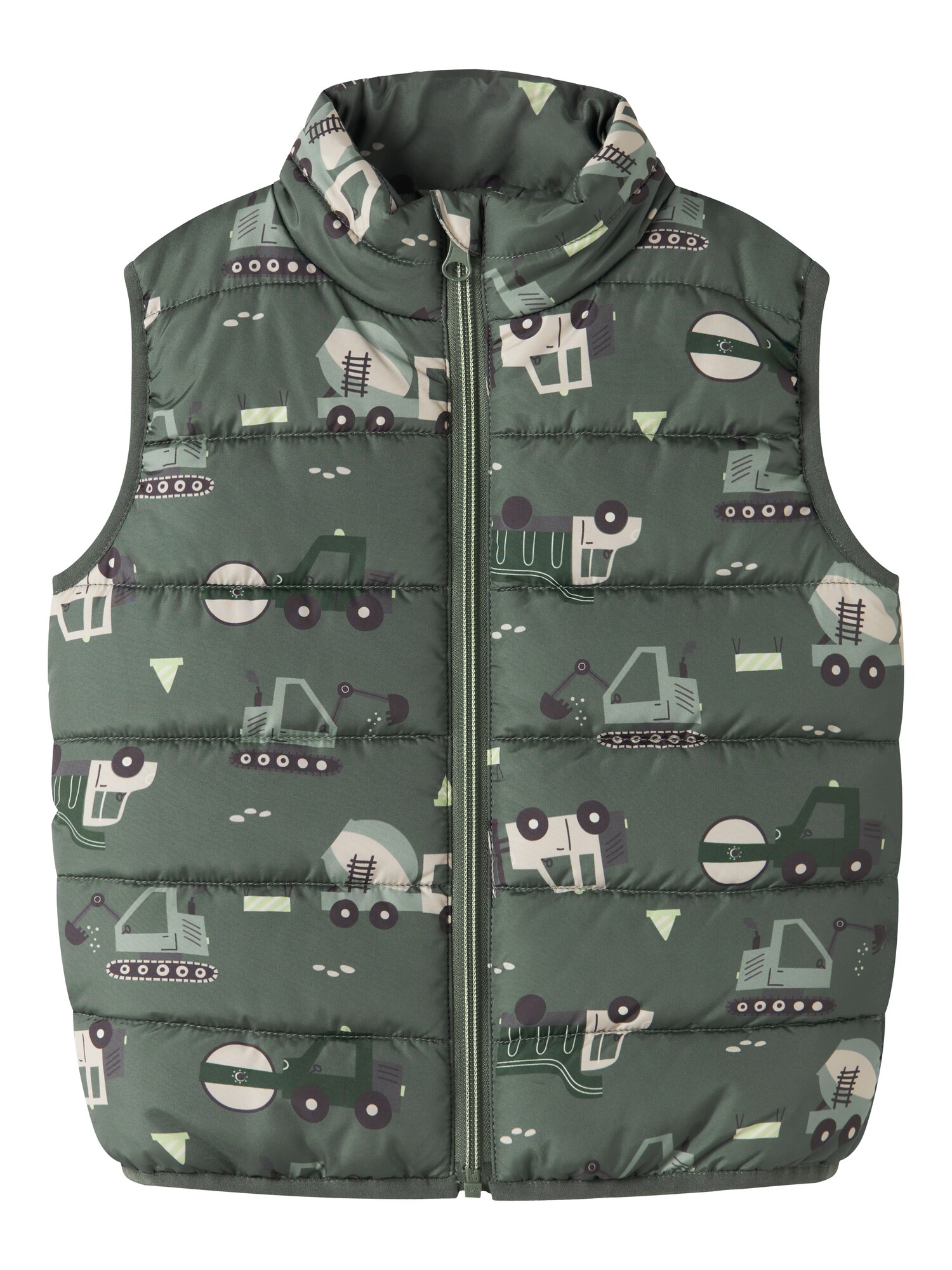 NAME IT Vestă NMMMYLANE verde mentă / verde jad / negru / alb