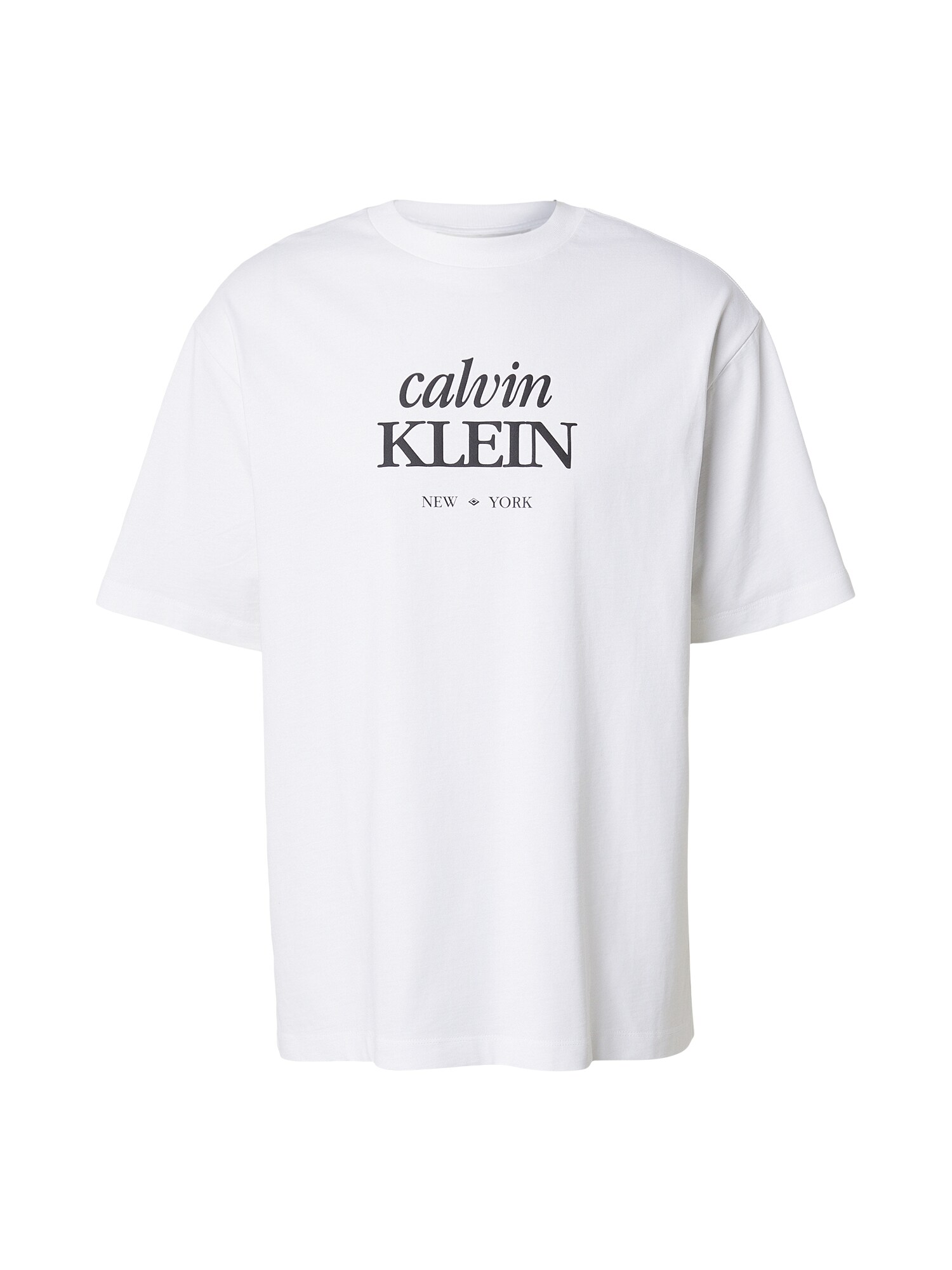 Calvin Klein Jeans Tricou  negru / alb