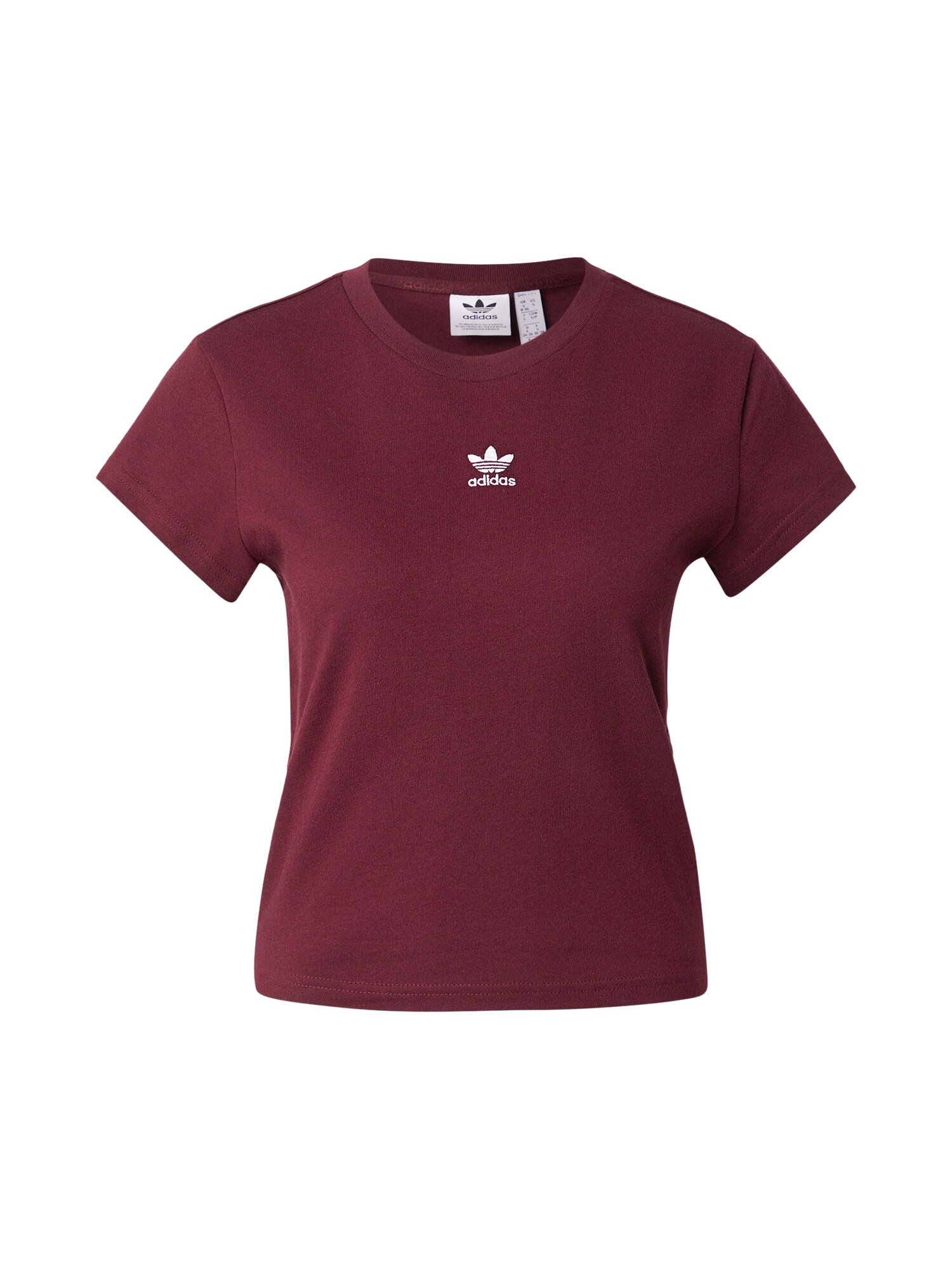 ADIDAS ORIGINALS Tricou ESSENTIAL  roșu burgundy / alb