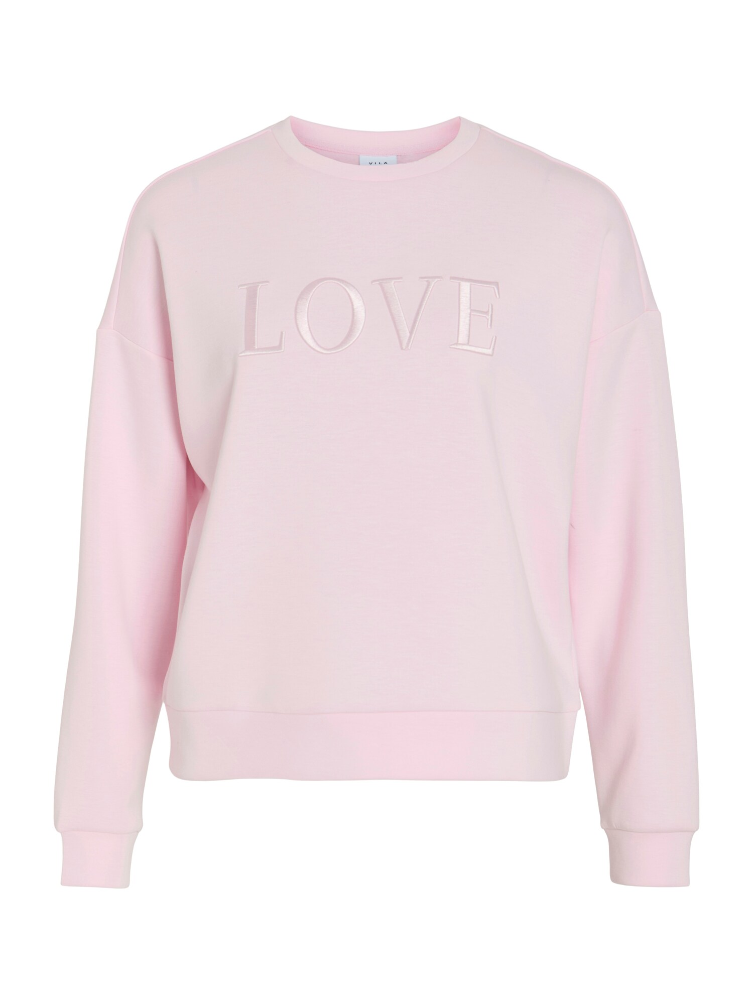 VILA Bluză de molton VIReflect Love  roz