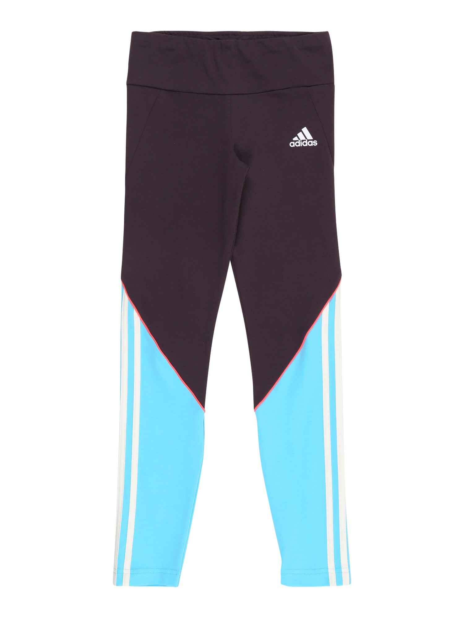 ADIDAS PERFORMANCE Sportinės kelnės 'Bold'  tamsiai violetinė / šviesiai mėlyna / balta