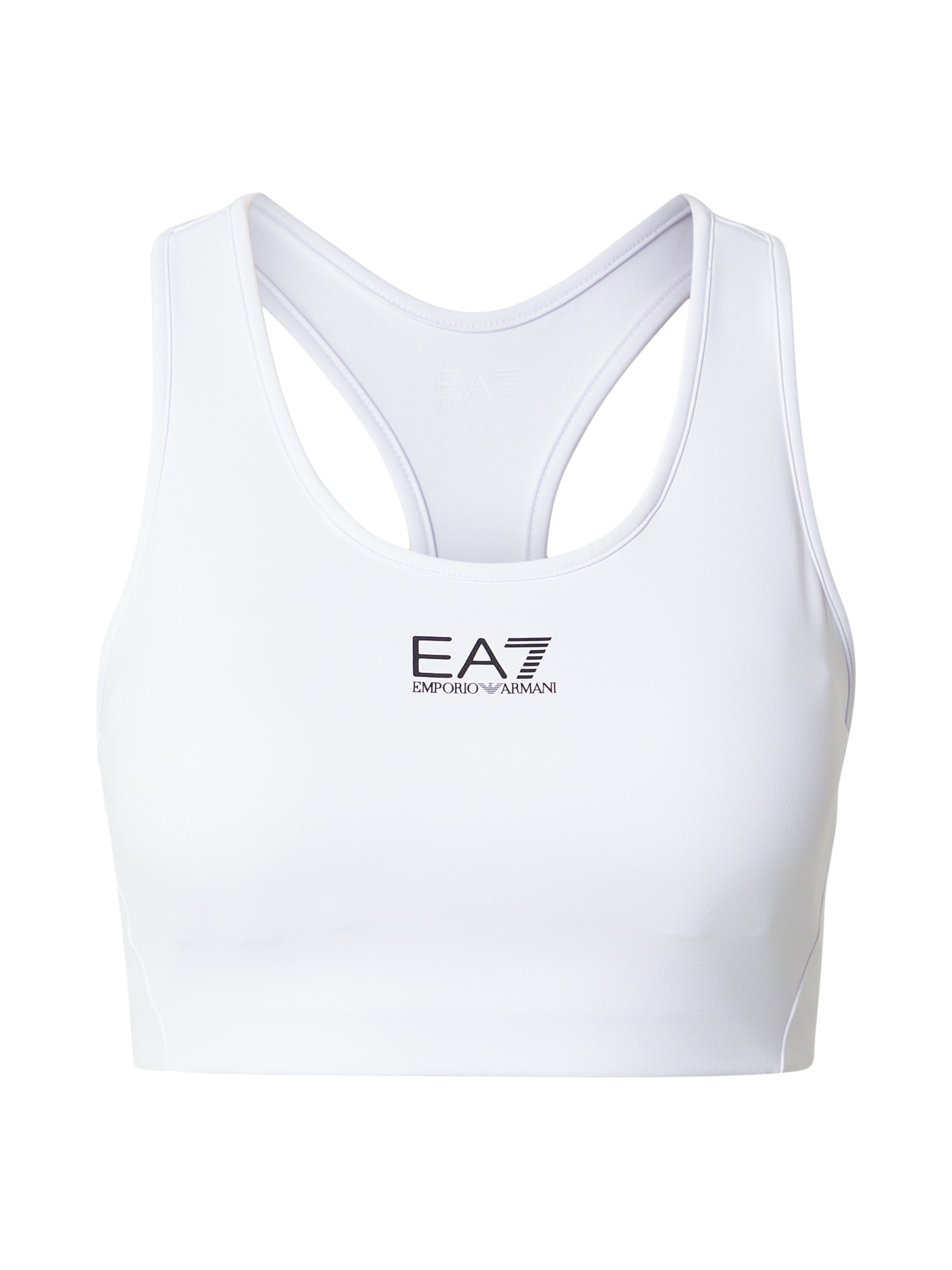 EA7 Emporio Armani Sutien sport  negru / alb