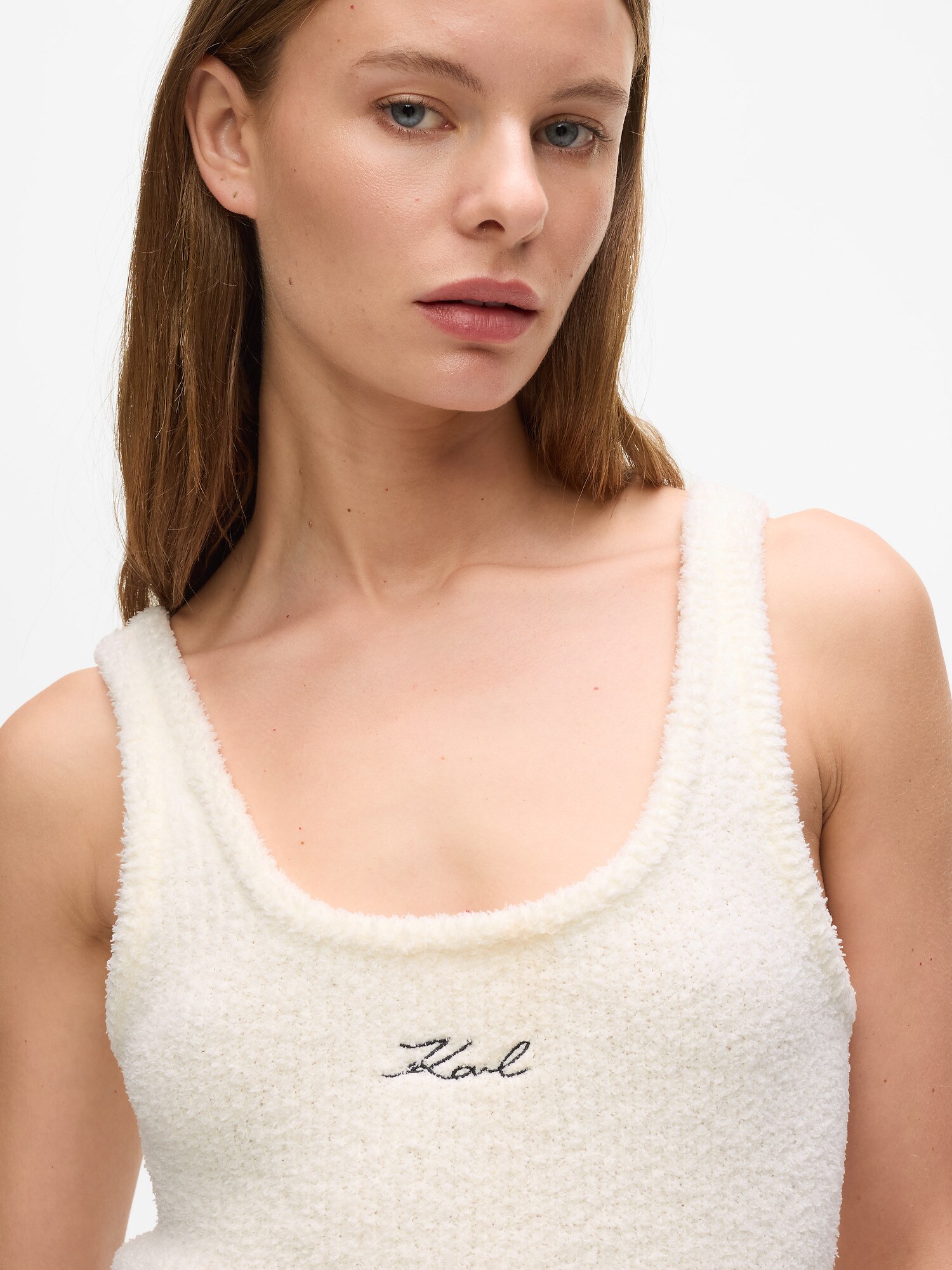 Karl Lagerfeld Top krémová / čierna (obrázok 5)