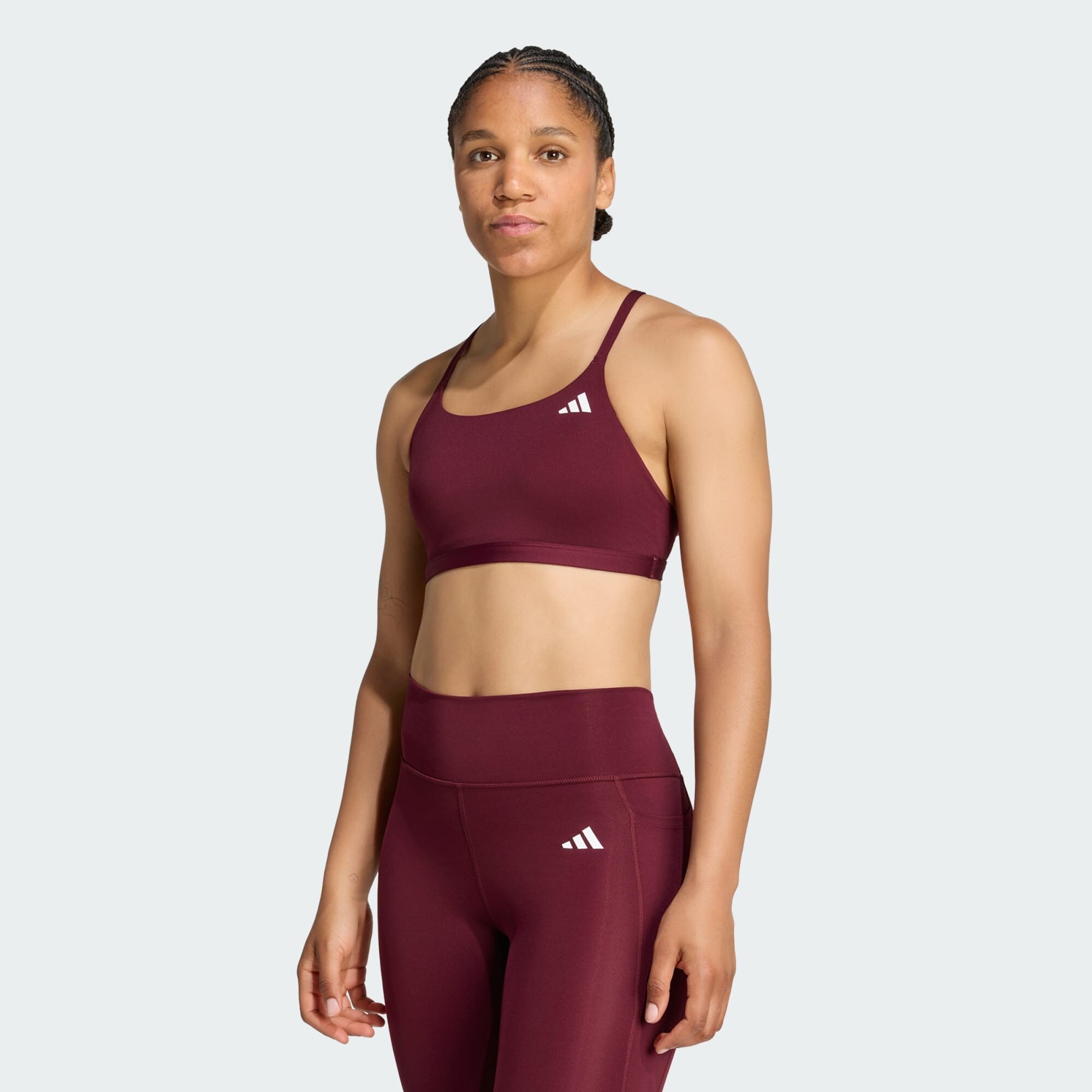ADIDAS PERFORMANCE Sujetador deportivo 'Optime Essentials'  burdeos – imagen 4