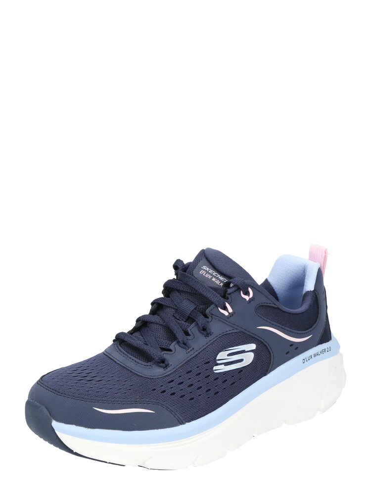 SKECHERS Sneaker 'D'LUX WALKER 2.0 - DAISY DOLL' Damen Größe 37 marine / pastellblau / pastellpink