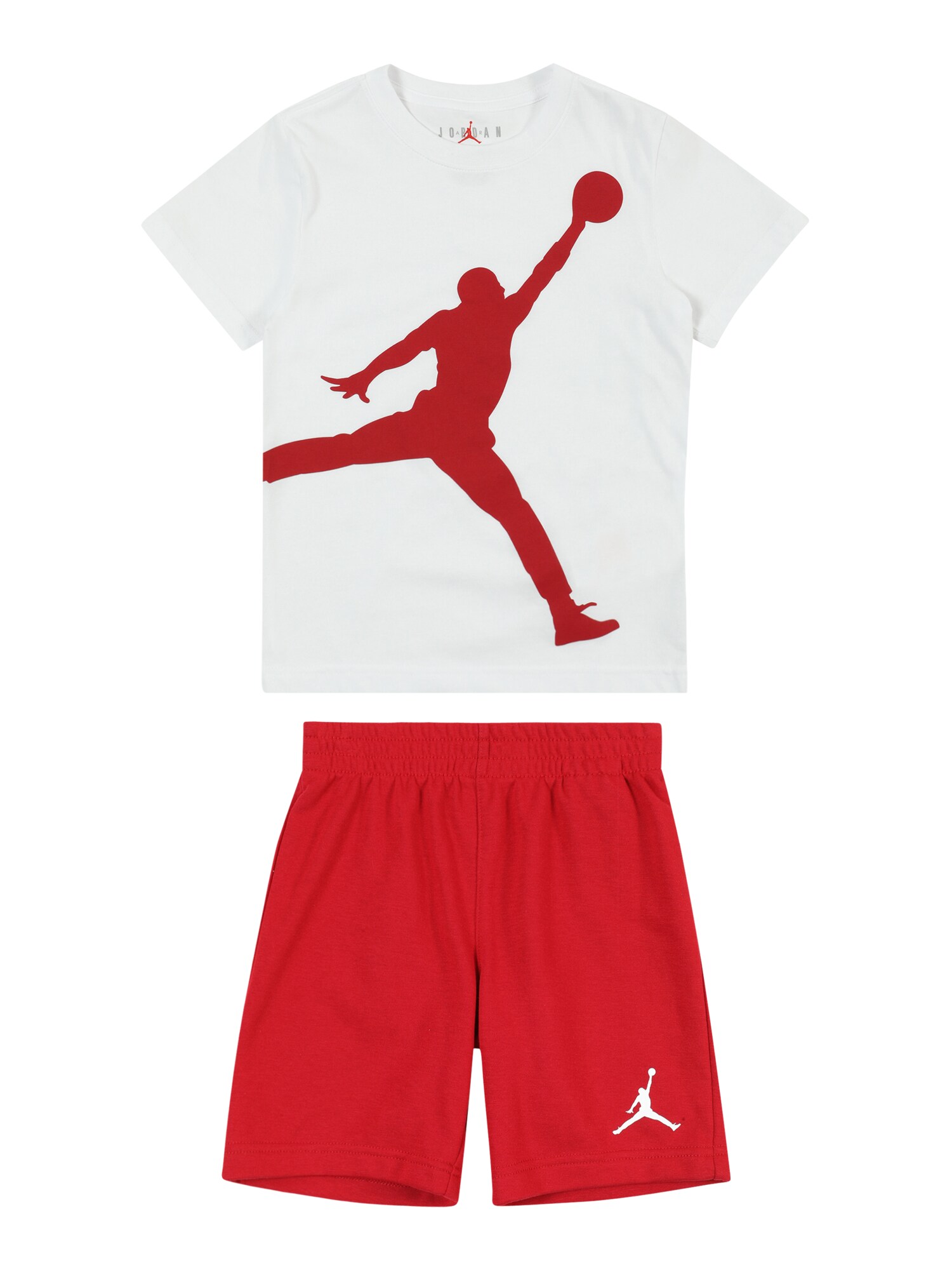 Jordan Set 'JUMBO'  červená / šedobiela