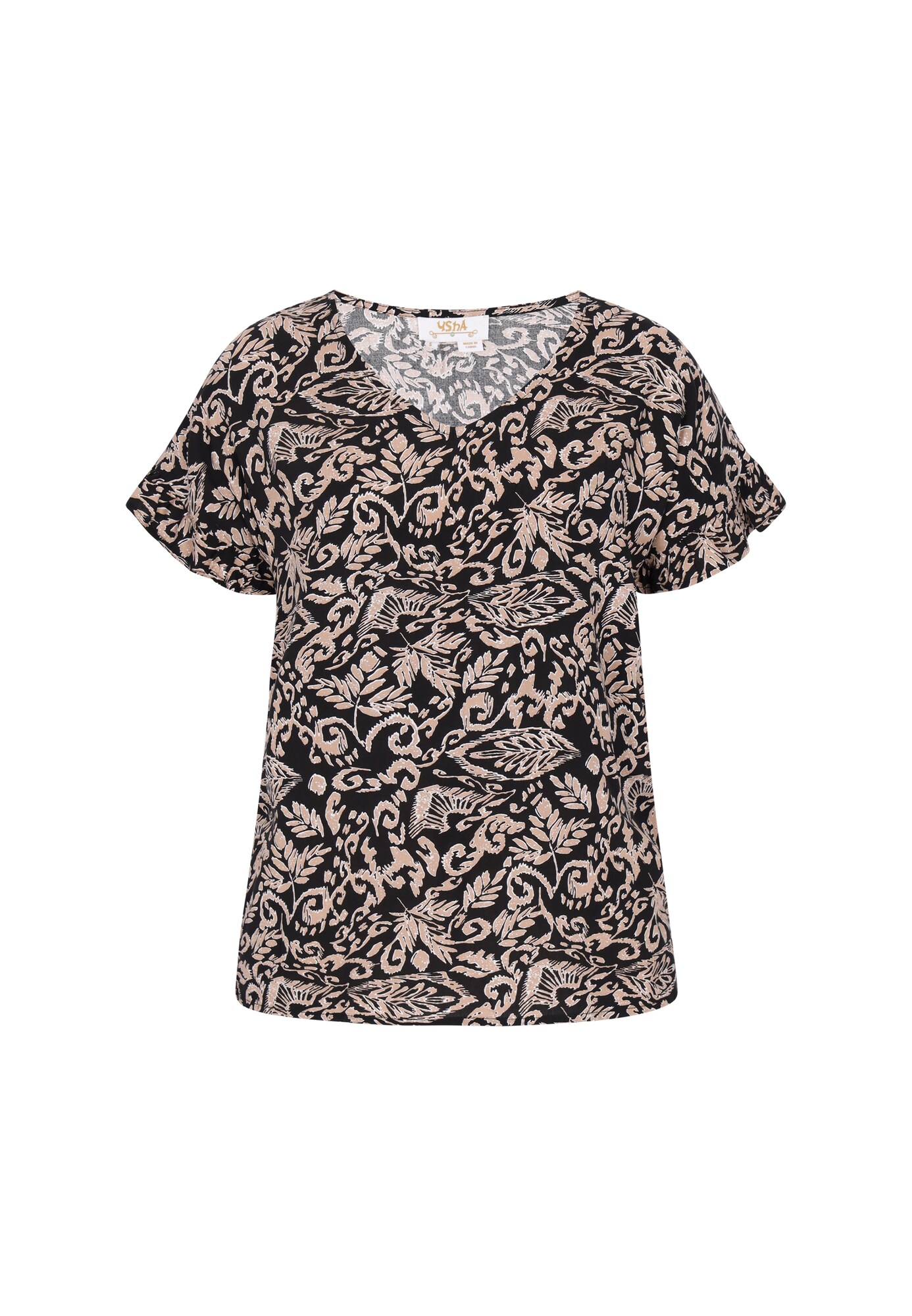 usha FESTIVAL Blusa  beige / negro