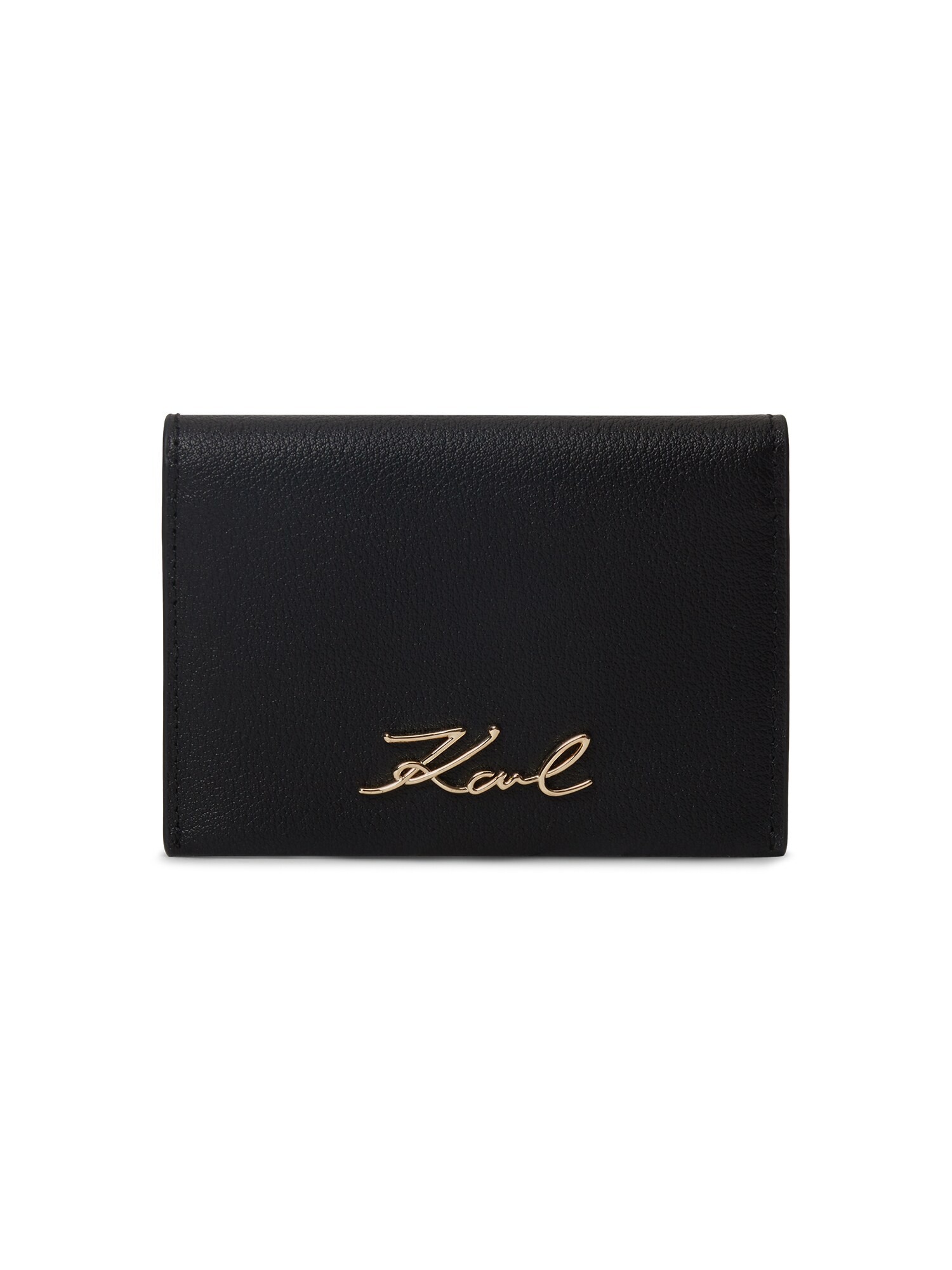 Karl Lagerfeld Etui ' K/Signature Klappbares Kartenetui '  negru