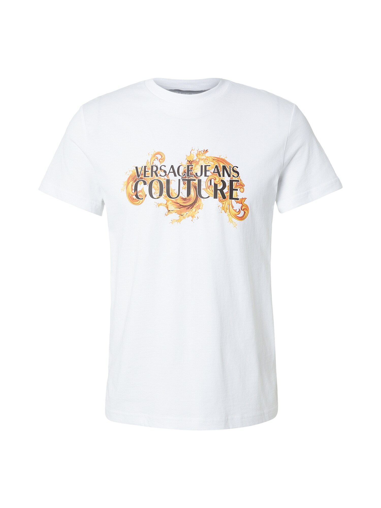 Versace Jeans Couture Tricou  galben auriu / portocaliu deschis / negru / alb