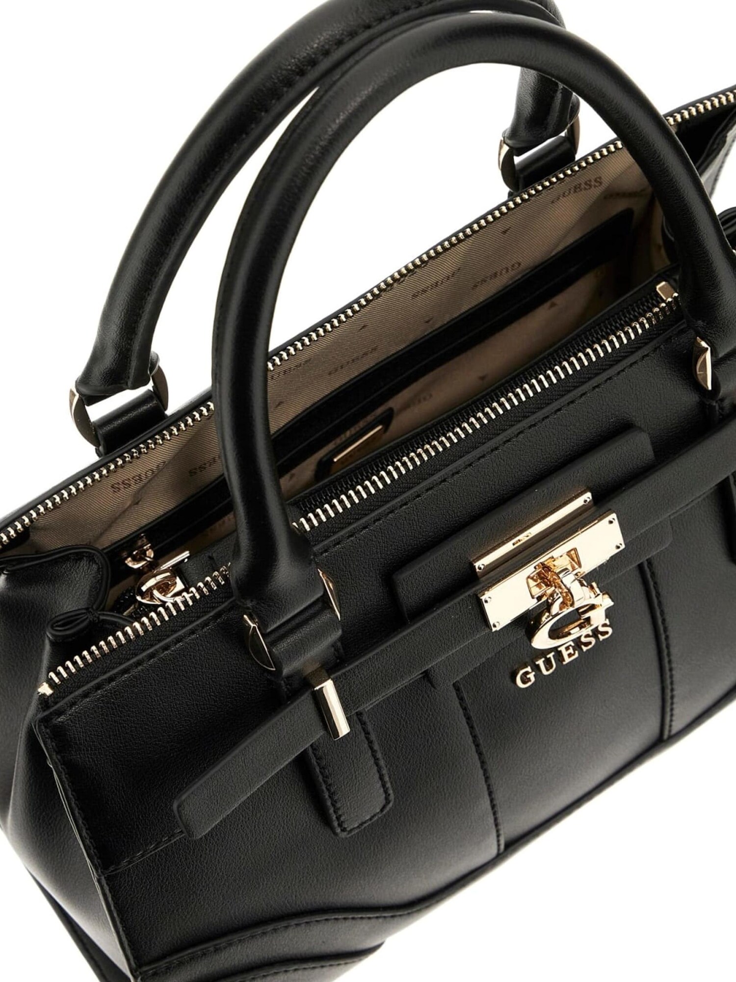 GUESS Shopper 'Guess Cabas Latona Mini Tote Black'  negro – imagen 3