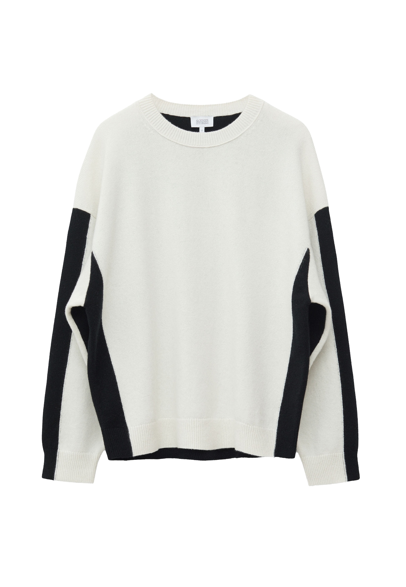 & Other Stories Jersey ecru / negro