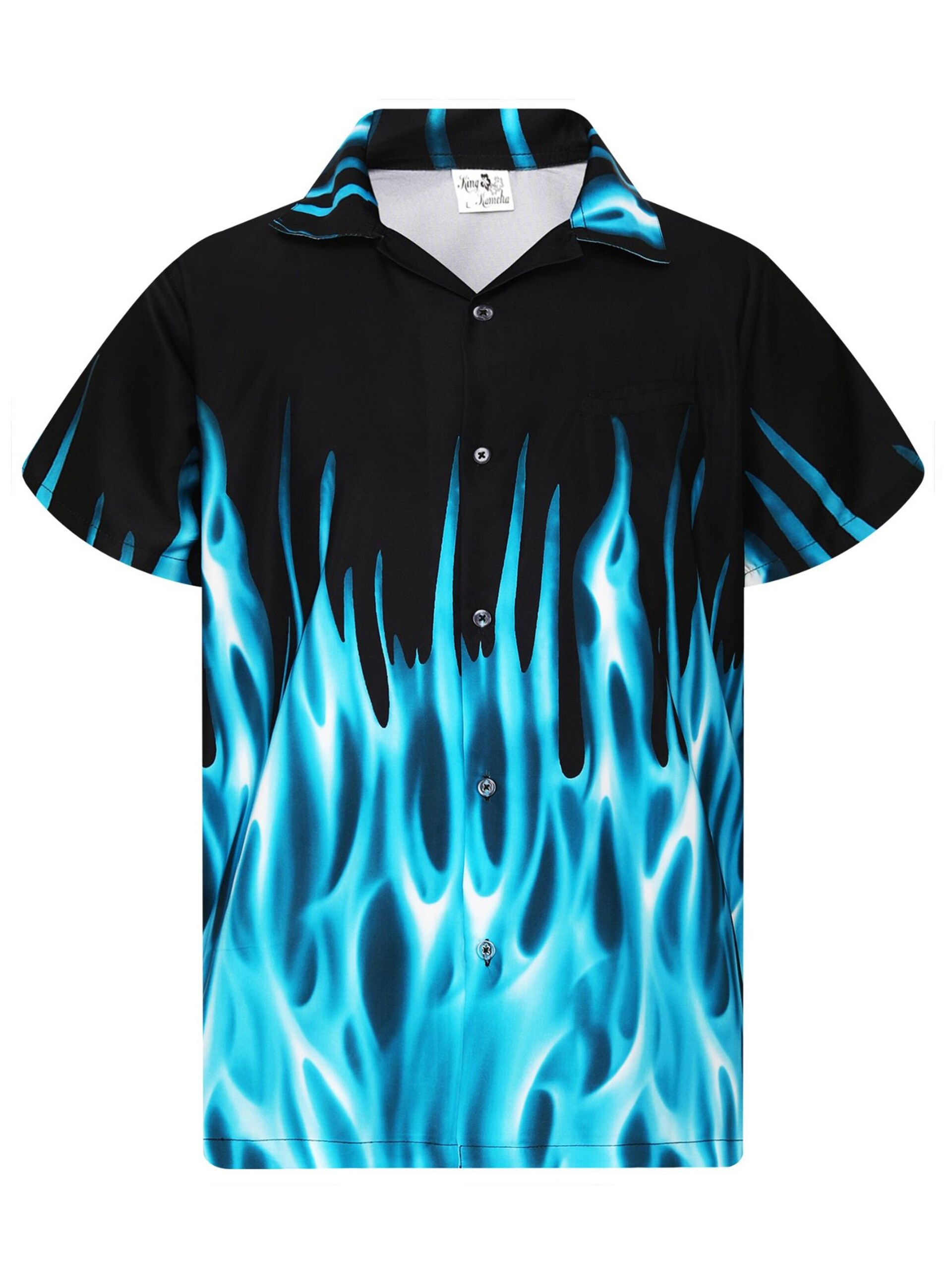 King Kameha T-shirt 'Flames' herr