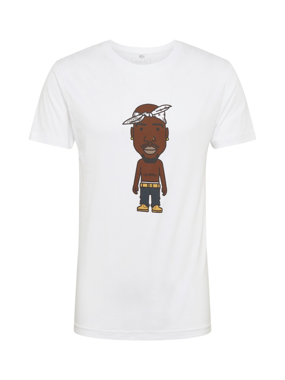 T-shirt 'LA Sketch' brun / gul / grå / svart