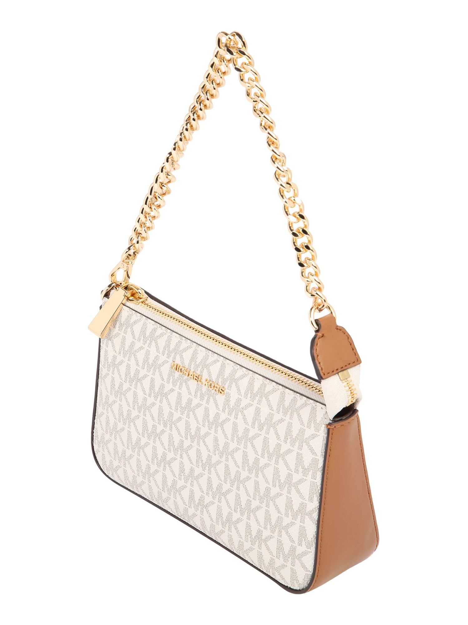 MICHAEL Michael Kors Kabelka na rameno  žltohnedá / šedobiela