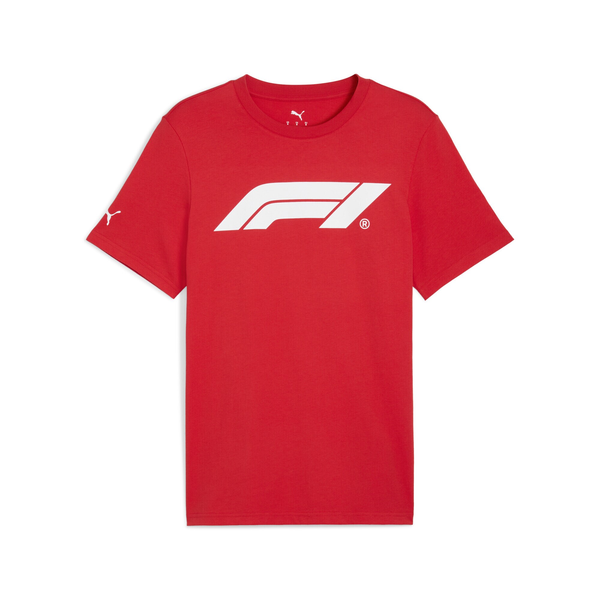 PUMA Tričko 'F1® Essentials'  ohnivo červená / biela
