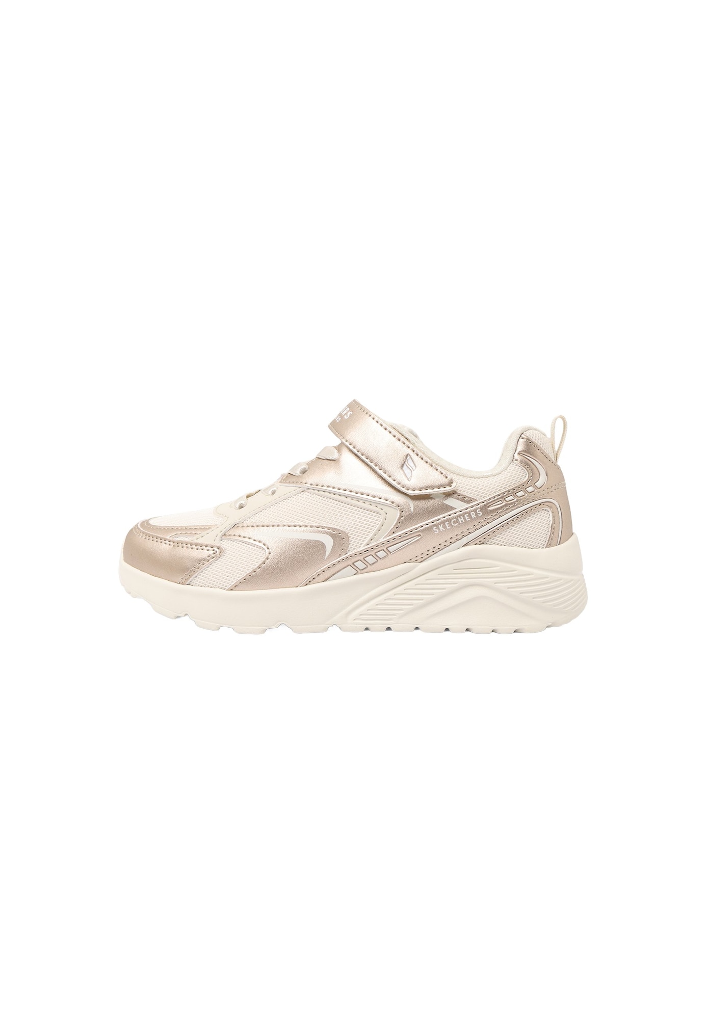 SKECHERS Sneaker UNO LITE - VISTA STRIKE auriu / alb natural