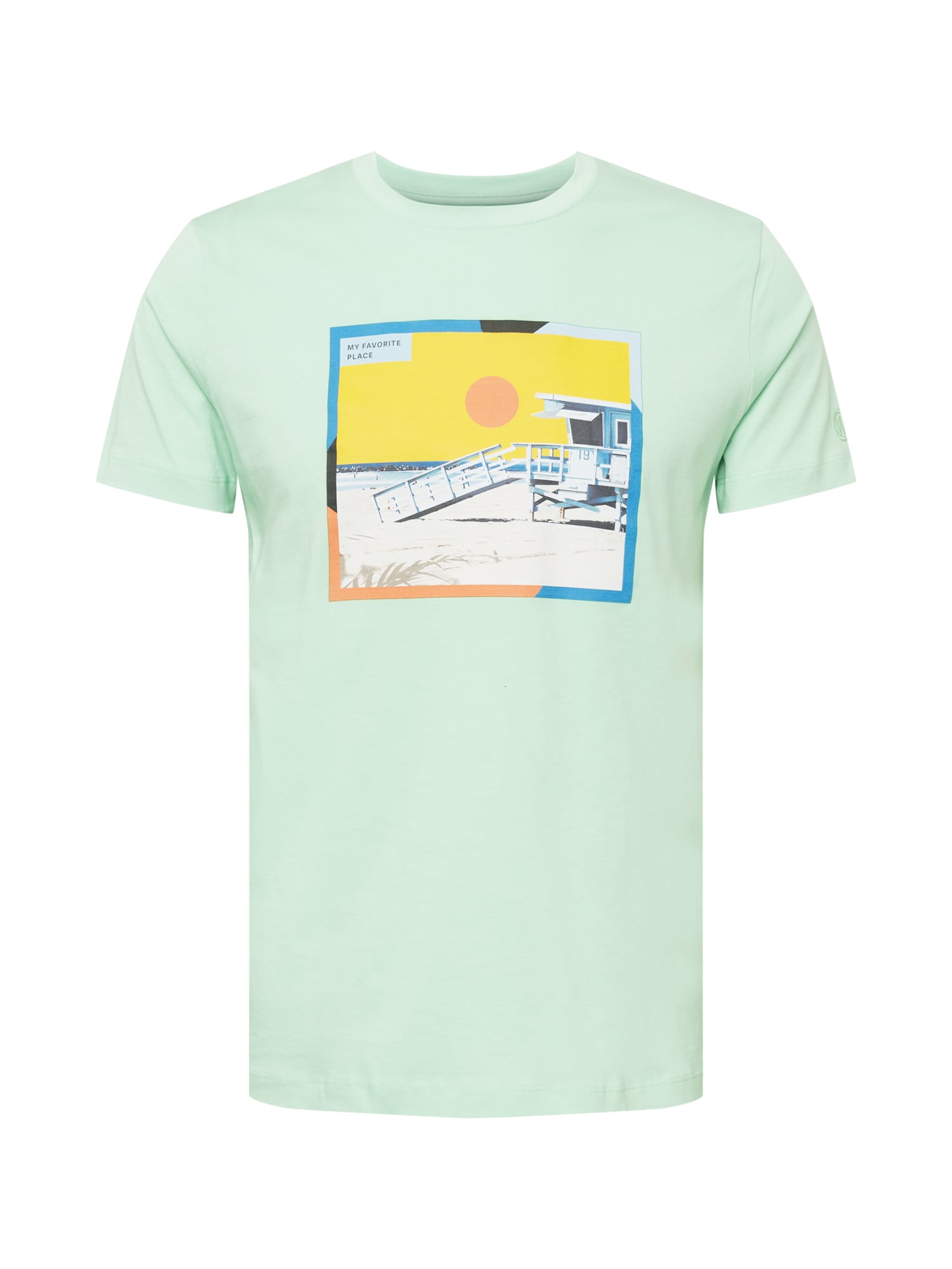 WESTMARK LONDON Marškinėliai 'BEACH HOUSE' mišrios spalvos / mėtų spalva