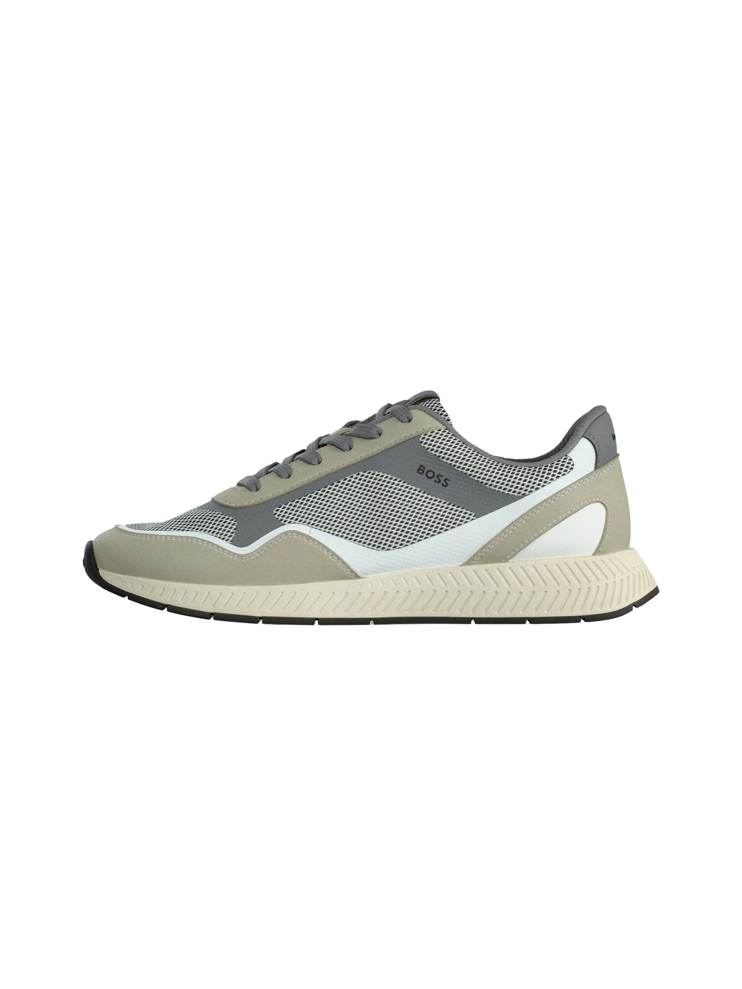 BOSS Sneaker low Titanium maro cămilă / alb kitt / gri