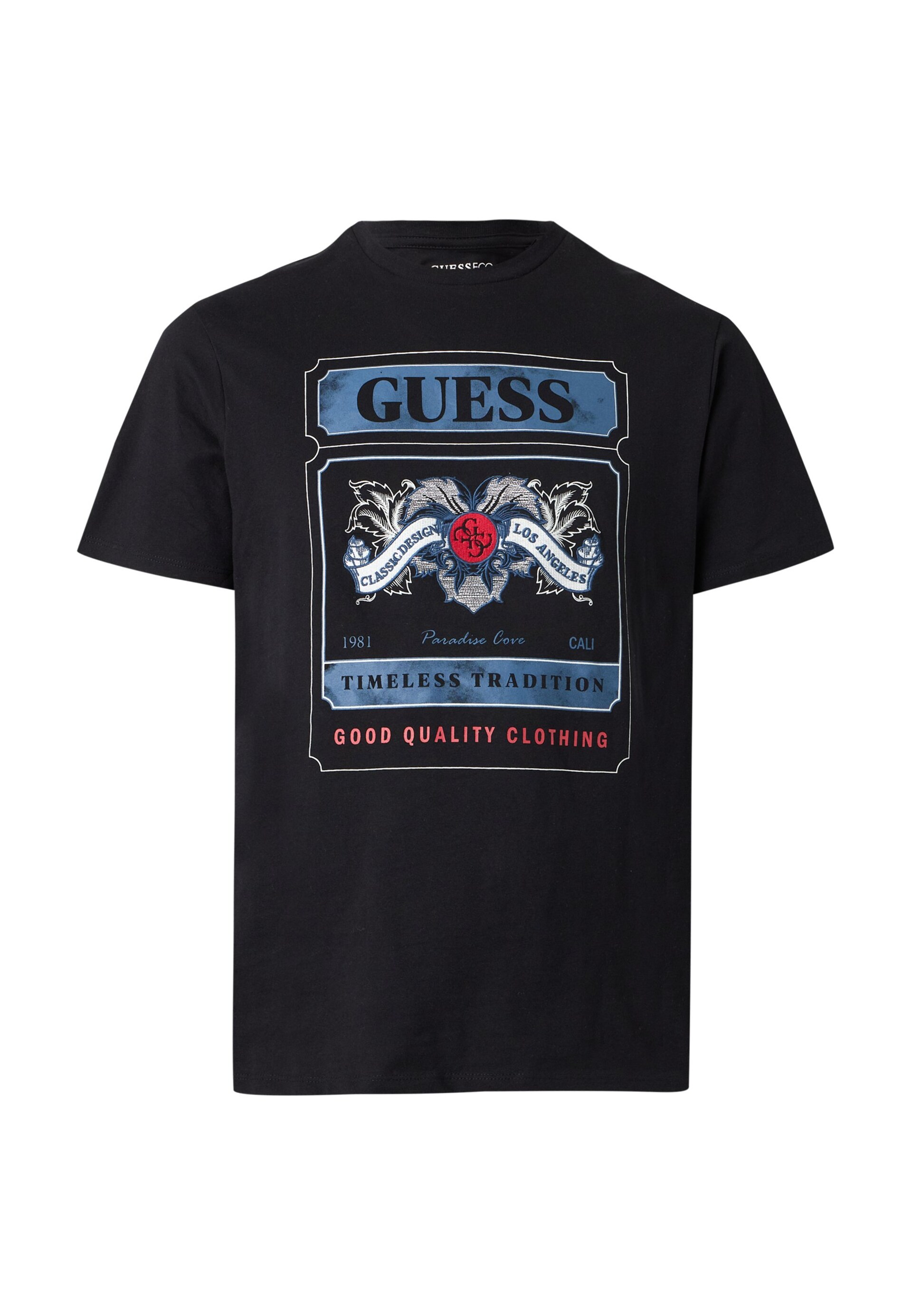 Guess T-shirt safir / röd / svart herr
