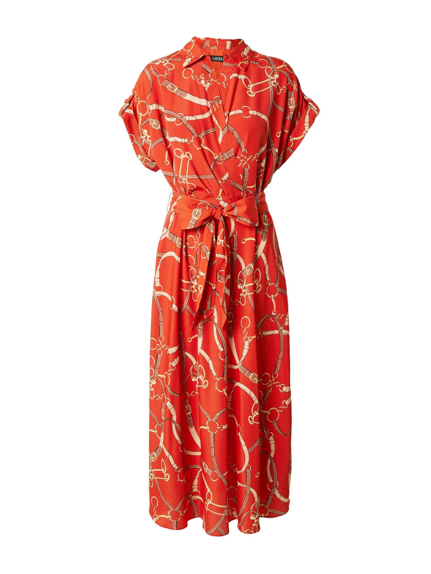 Lauren Ralph Lauren Rochie tip bluză  bej / maro pueblo / galben auriu / portocaliu închis