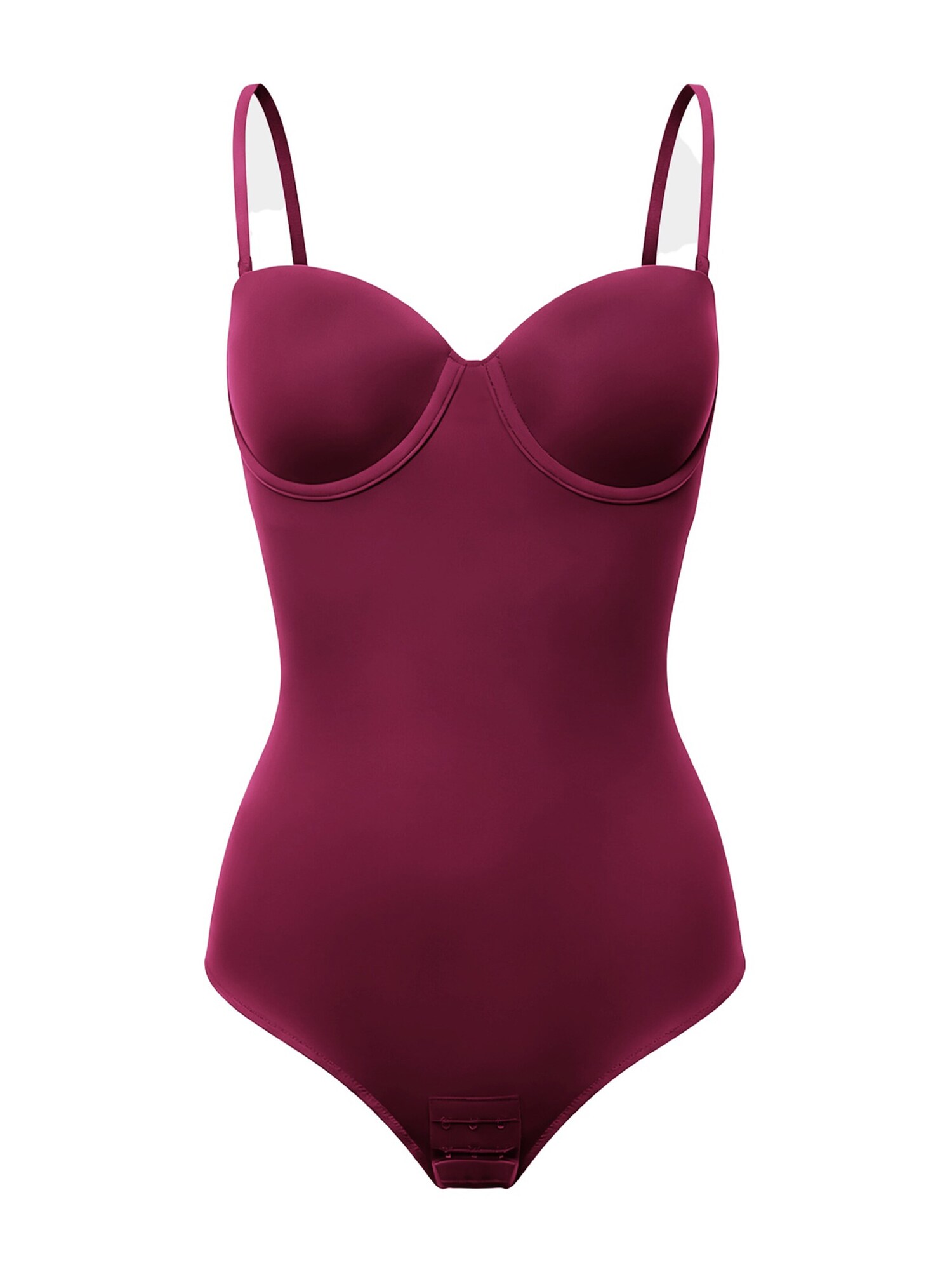 cfab Bodi za oblikovanje 'Push-Up Bodysuit mit String' tamno roza