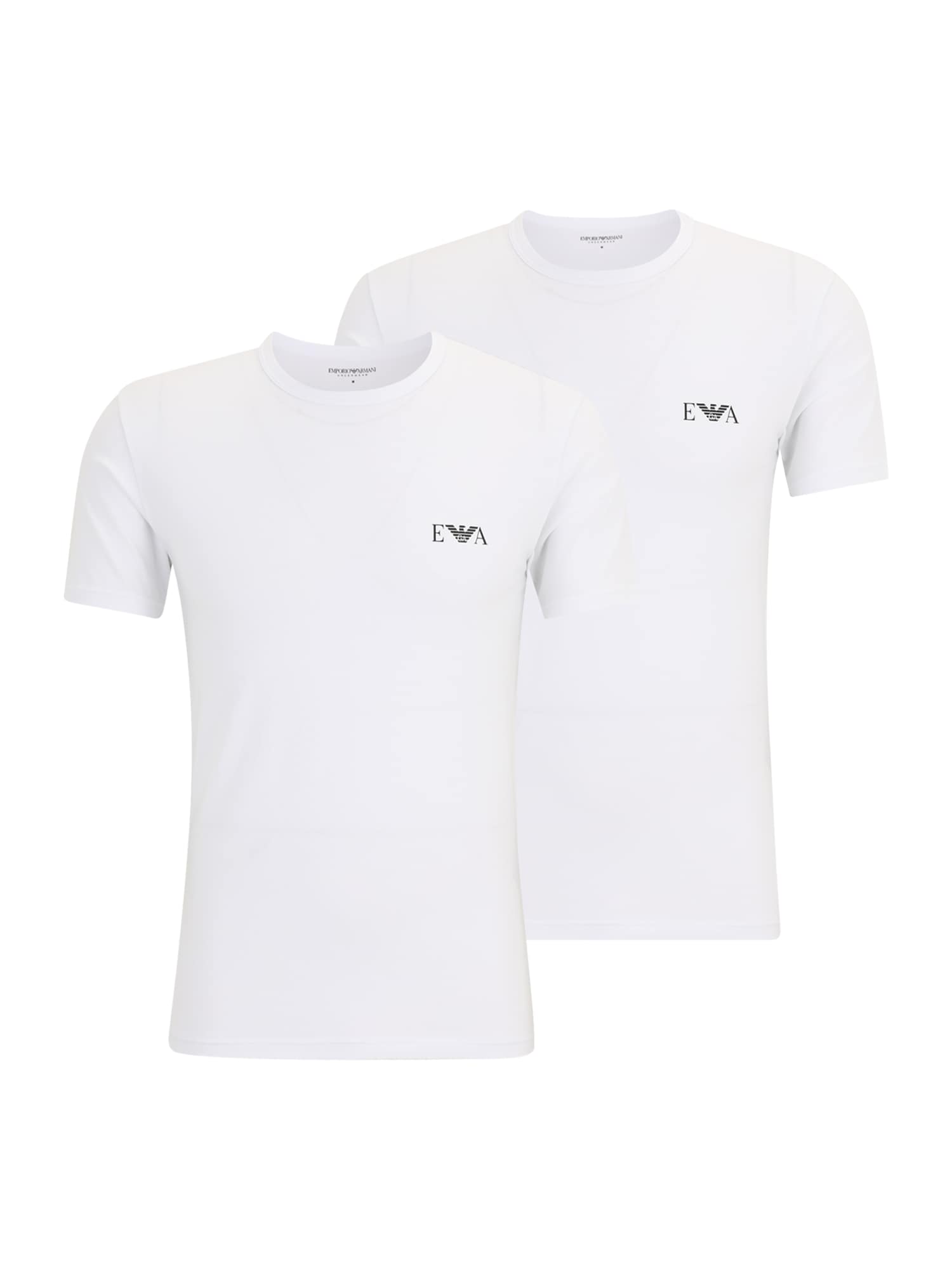 Emporio Armani Tricou negru / alb