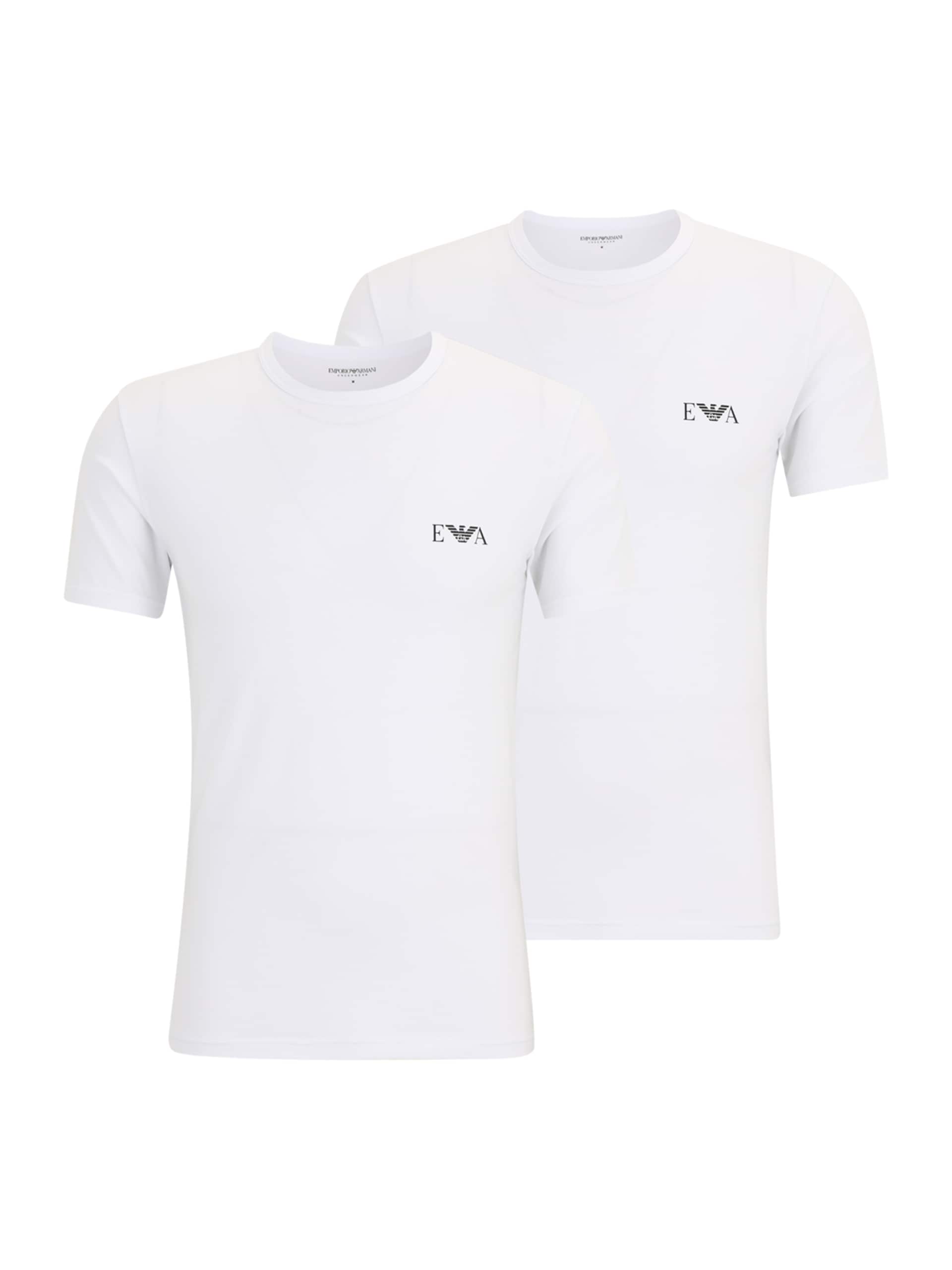 Emporio Armani Set med två vita linnen t-shirts herr – bild 6