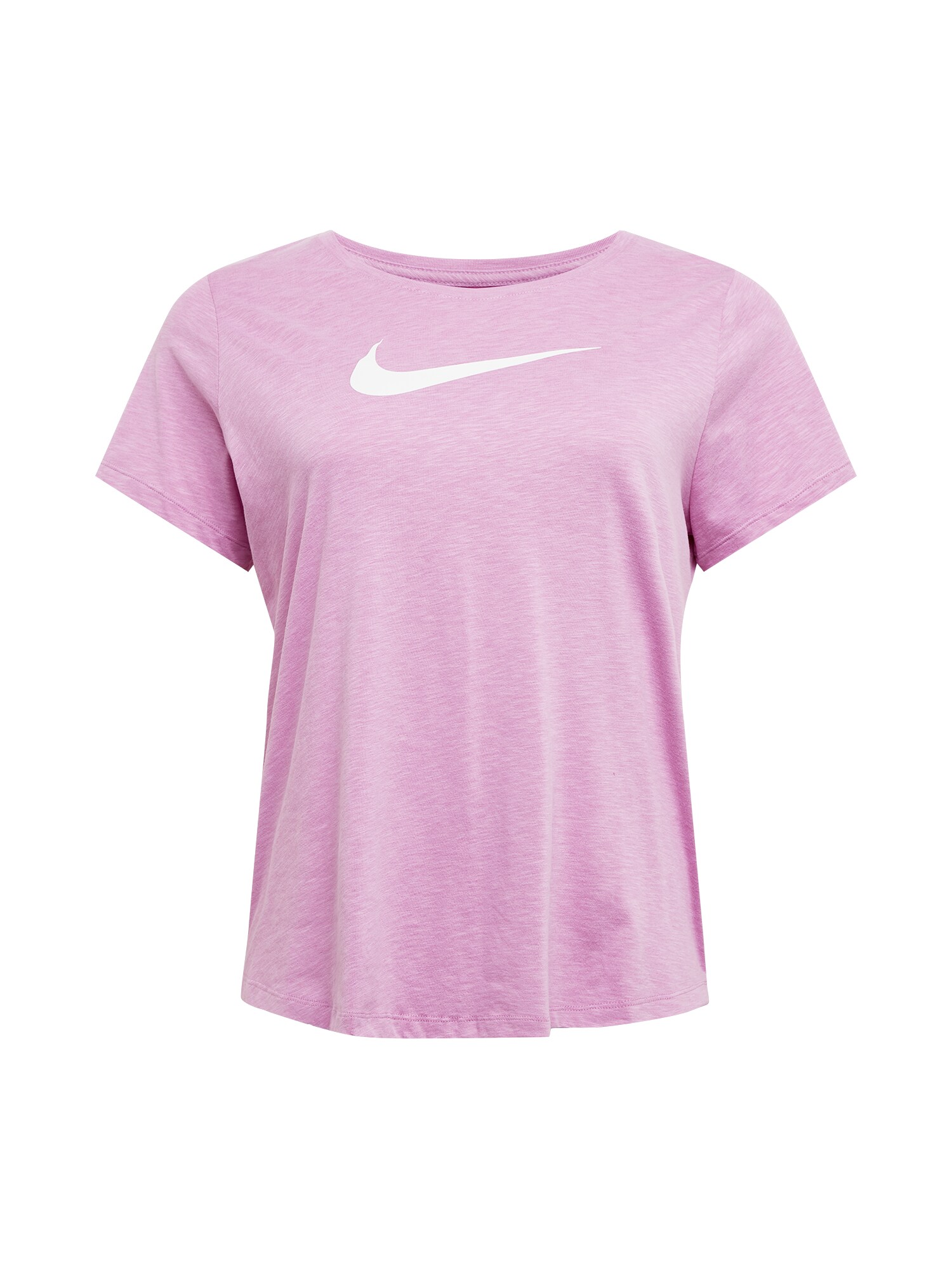 NIKE Sportiniai marškinėliai  balta / ryškiai rožinė spalva