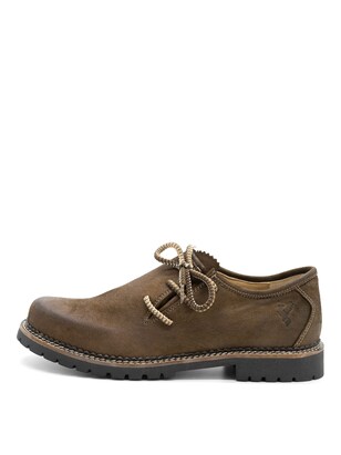 Spieth & Wensky Klederdracht schoenen ‘Gerd’ Beige / Donkerbruin