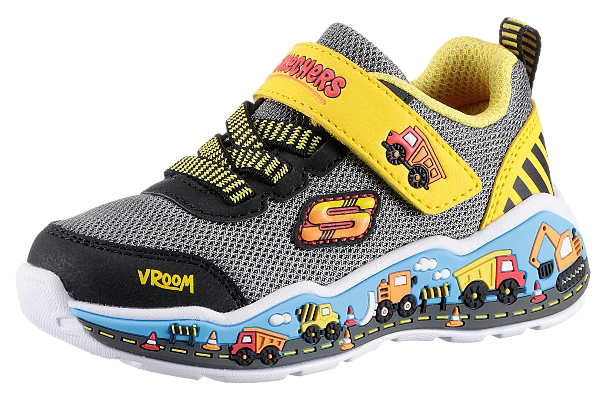 SKECHERS Tenisky  žltá / oranžová / červená / čierna