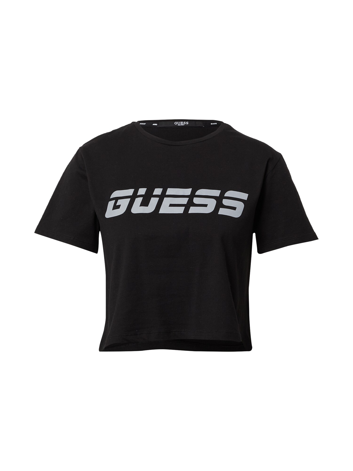 GUESS Sportiniai marškinėliai  juoda / mėtų spalva