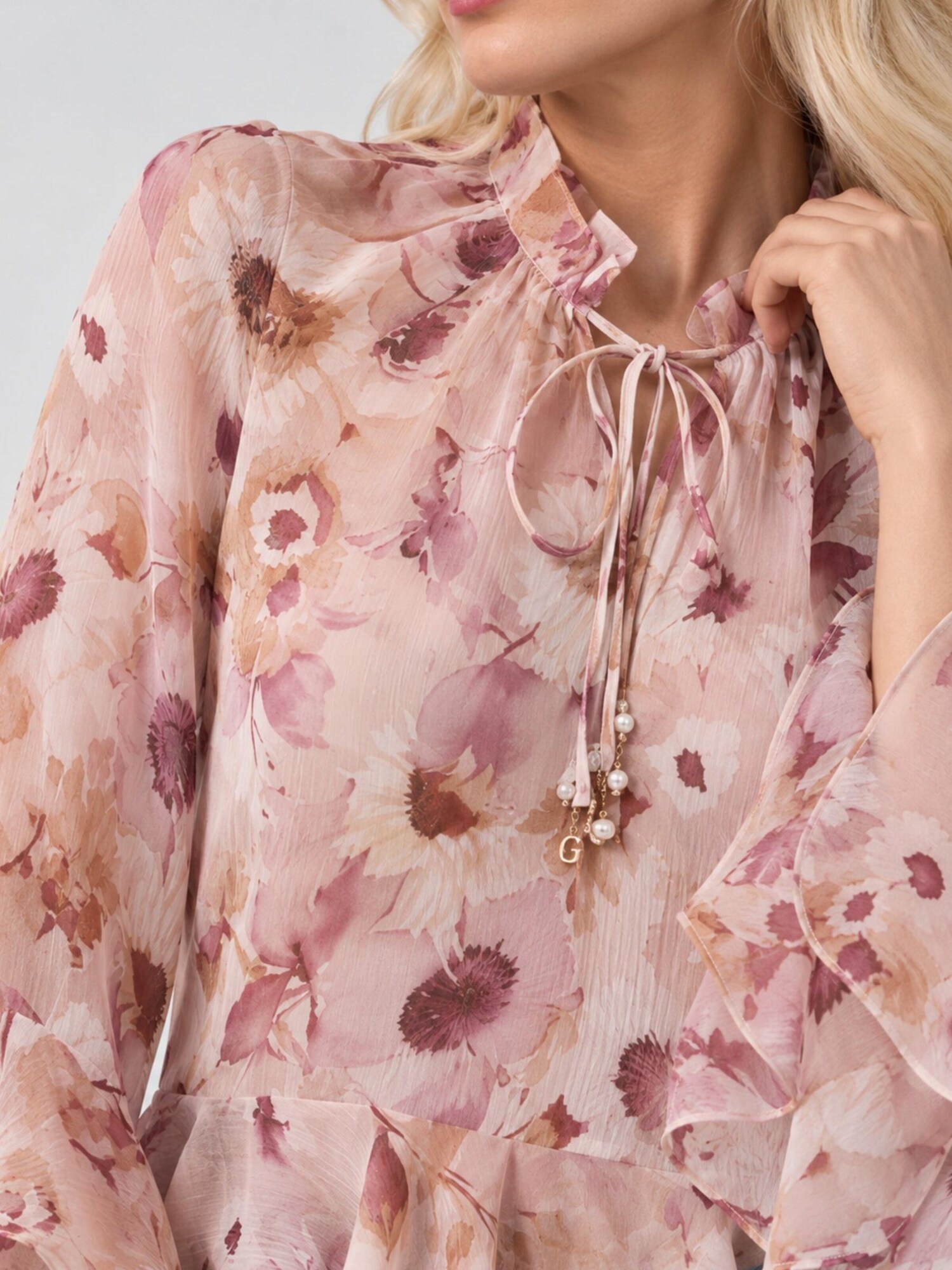 GUESS Blusa 'W6BH45W4235'  rosa moteado – imagen 4