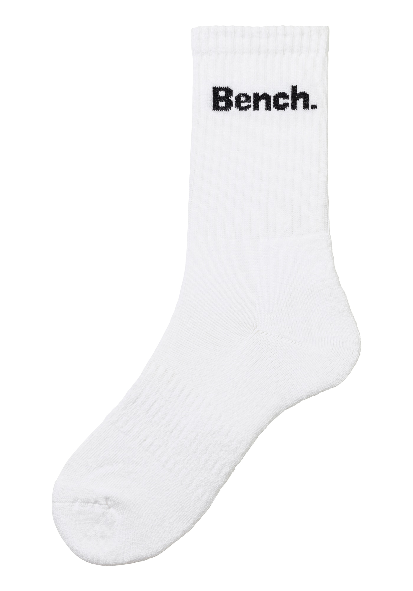 BENCH Șosete sport  negru / alb