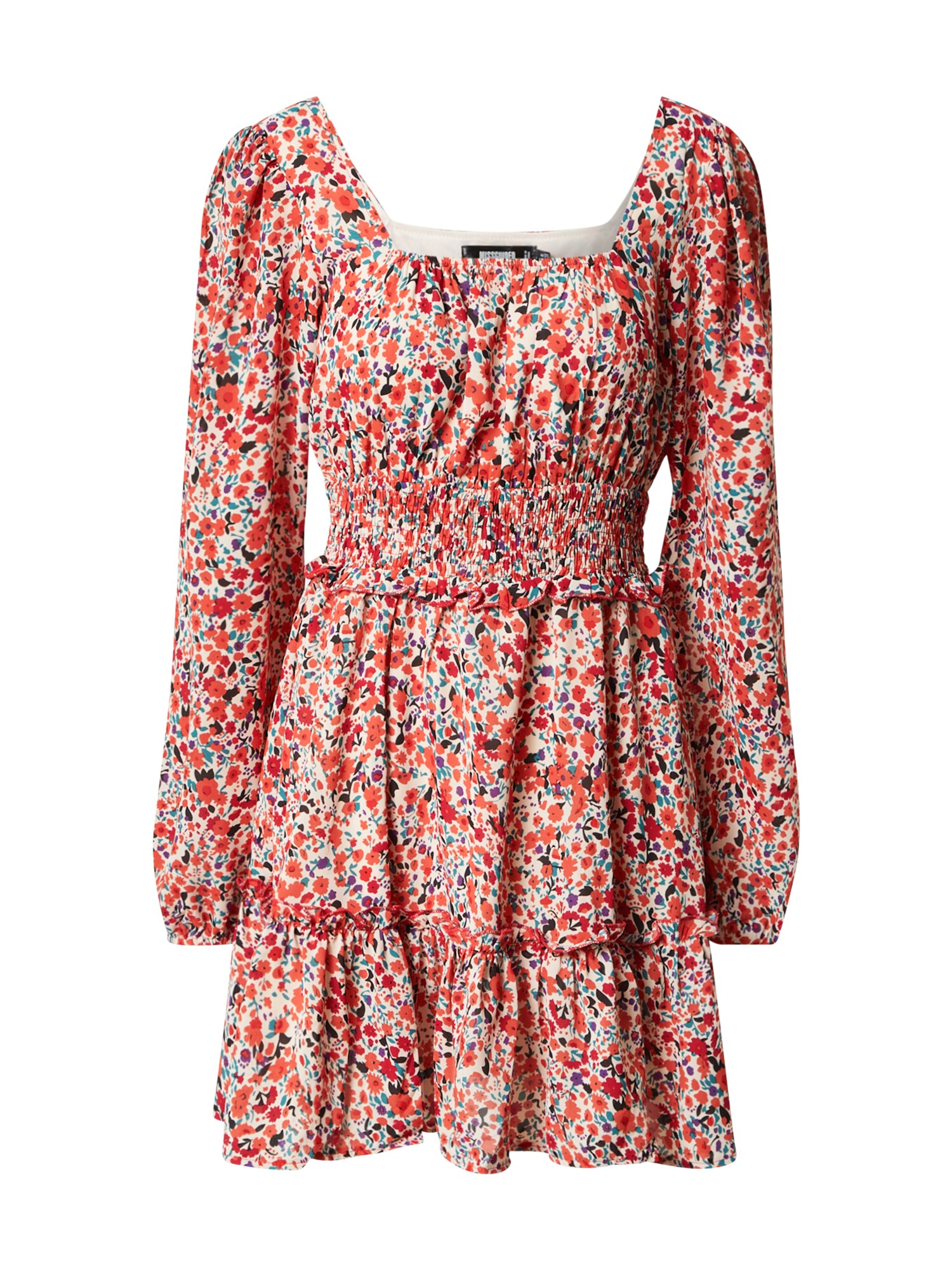 Missguided Šaty  modrá / fialová / červená / biela