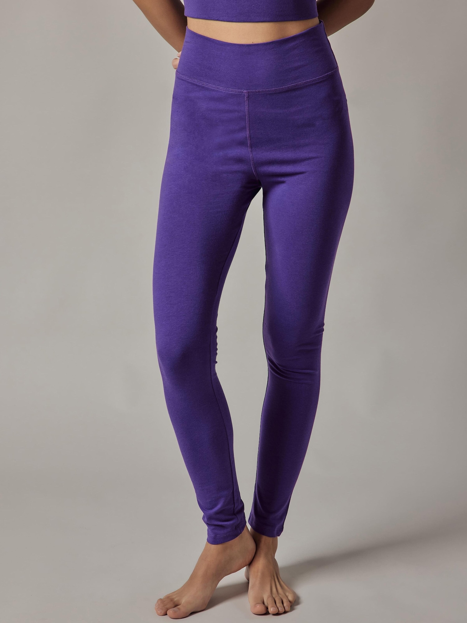 OWN Off With Nature Tajice 'Leggings a Vita Alta' ljubičasta
