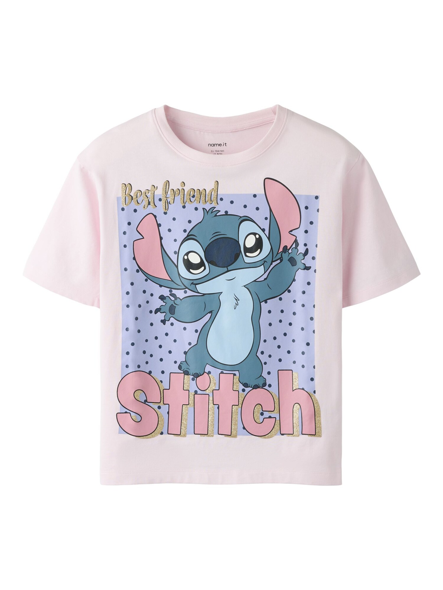 NAME IT Tricou NKFADARA STITCH albastru deschis / auriu / roz / rosé
