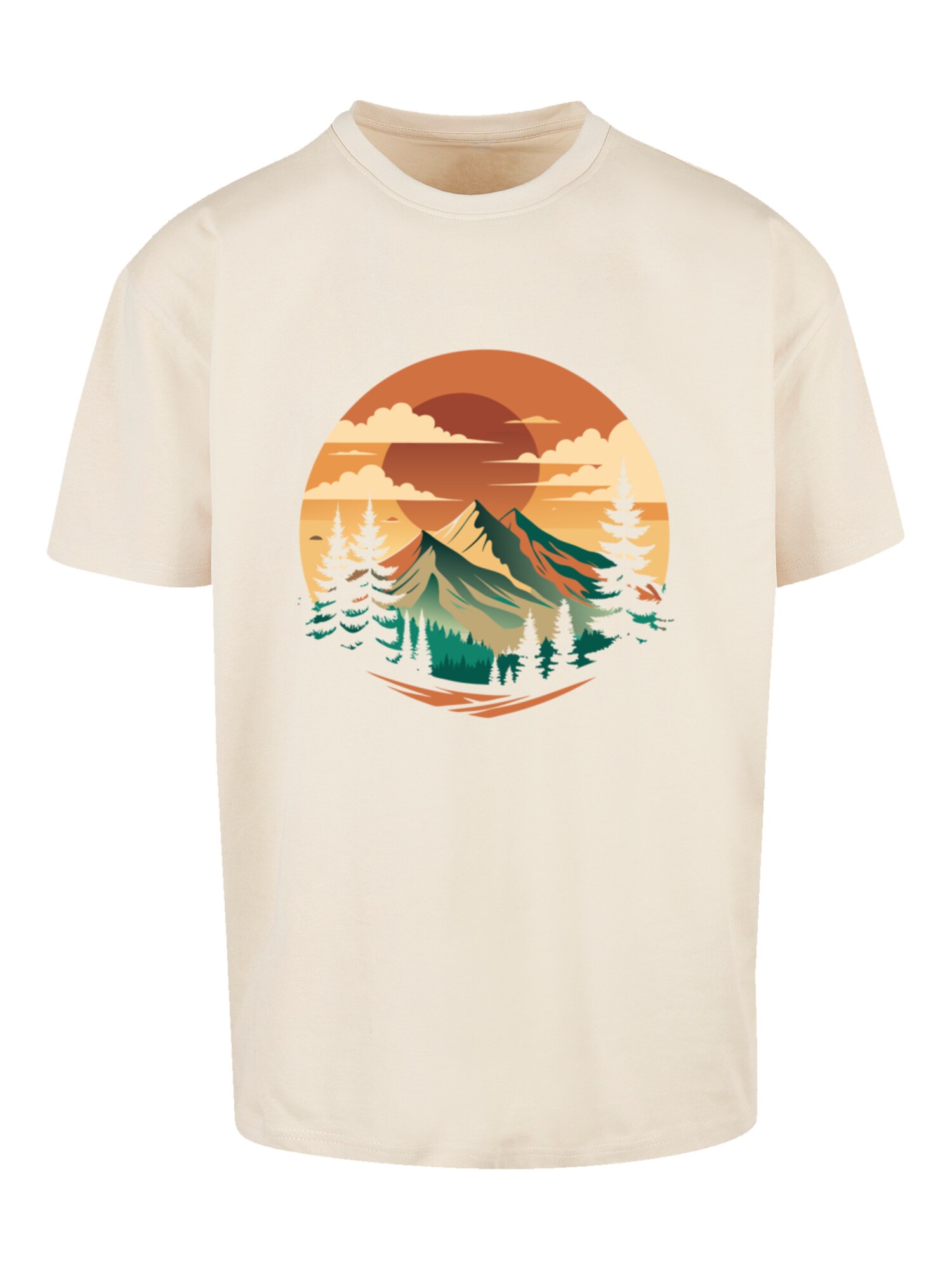 Thumbnail - F4NT4STIC T-Shirt Sonnenuntergang Berglandschaft
