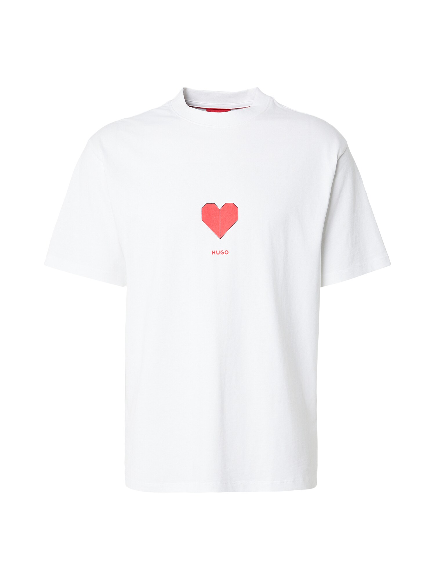 HUGO Tricou Dalentin  roșu / negru / alb