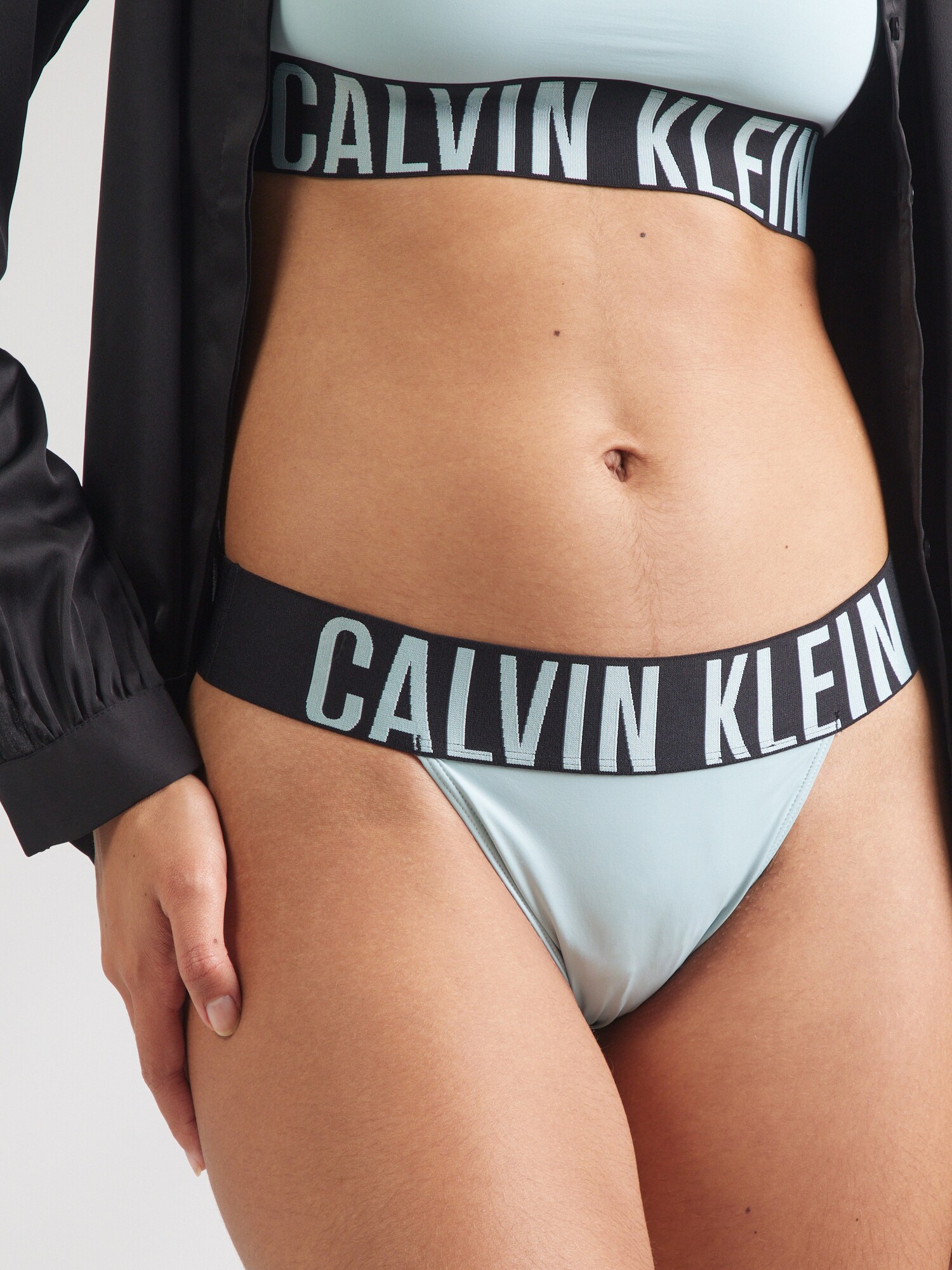 Calvin Klein Underwear String bugyik  tengerészkék / világoskék termék 2. képe