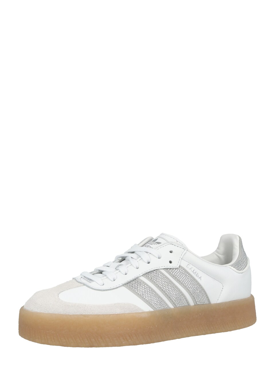 Låg sneaker 'SAMBAE' silver / vit