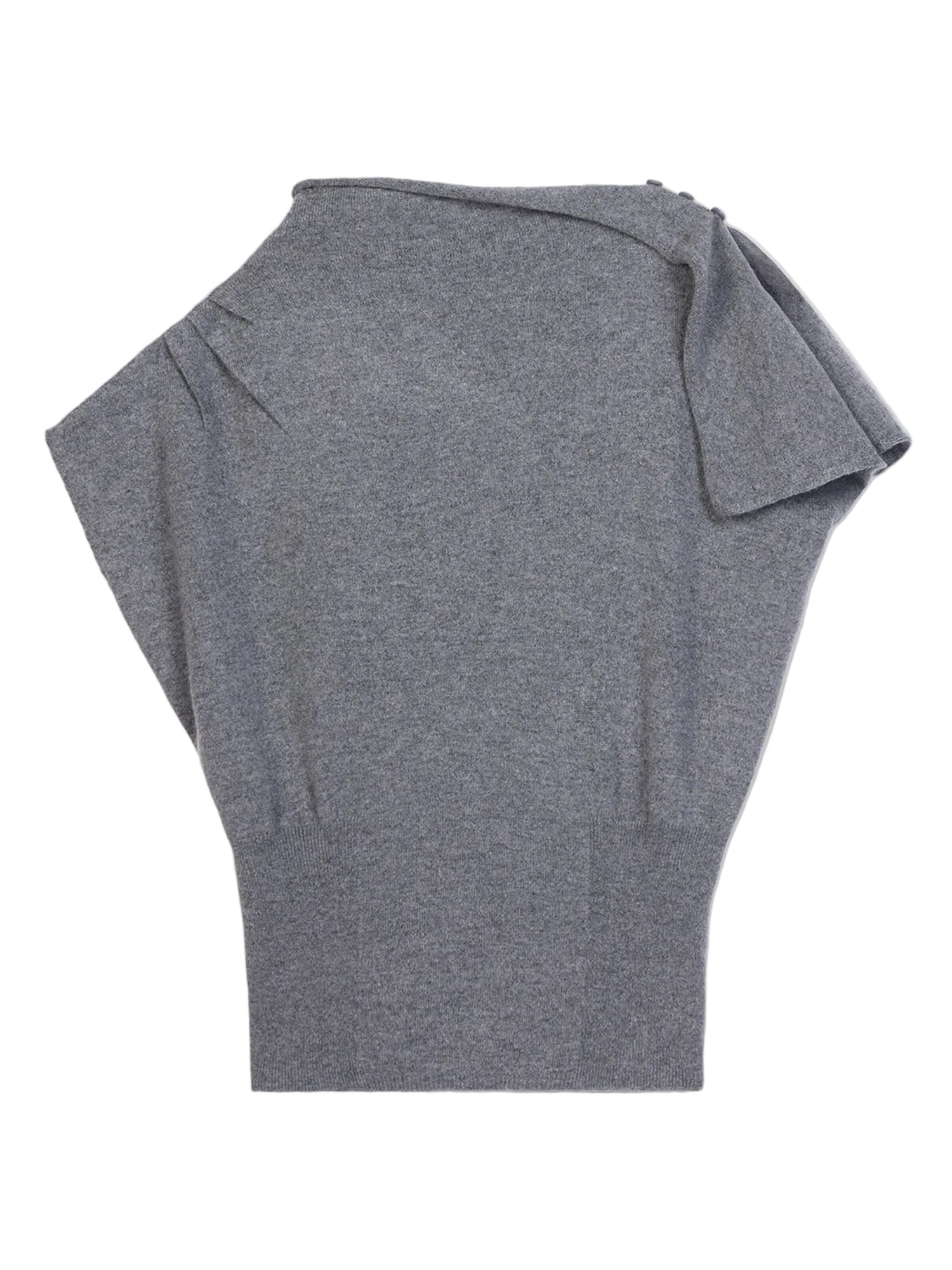 GOBI Cashmere Top  gris moteado