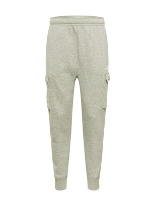 Nike Sportswear Cargobroek ‘Club’ Grijs gemêleerd / Wit