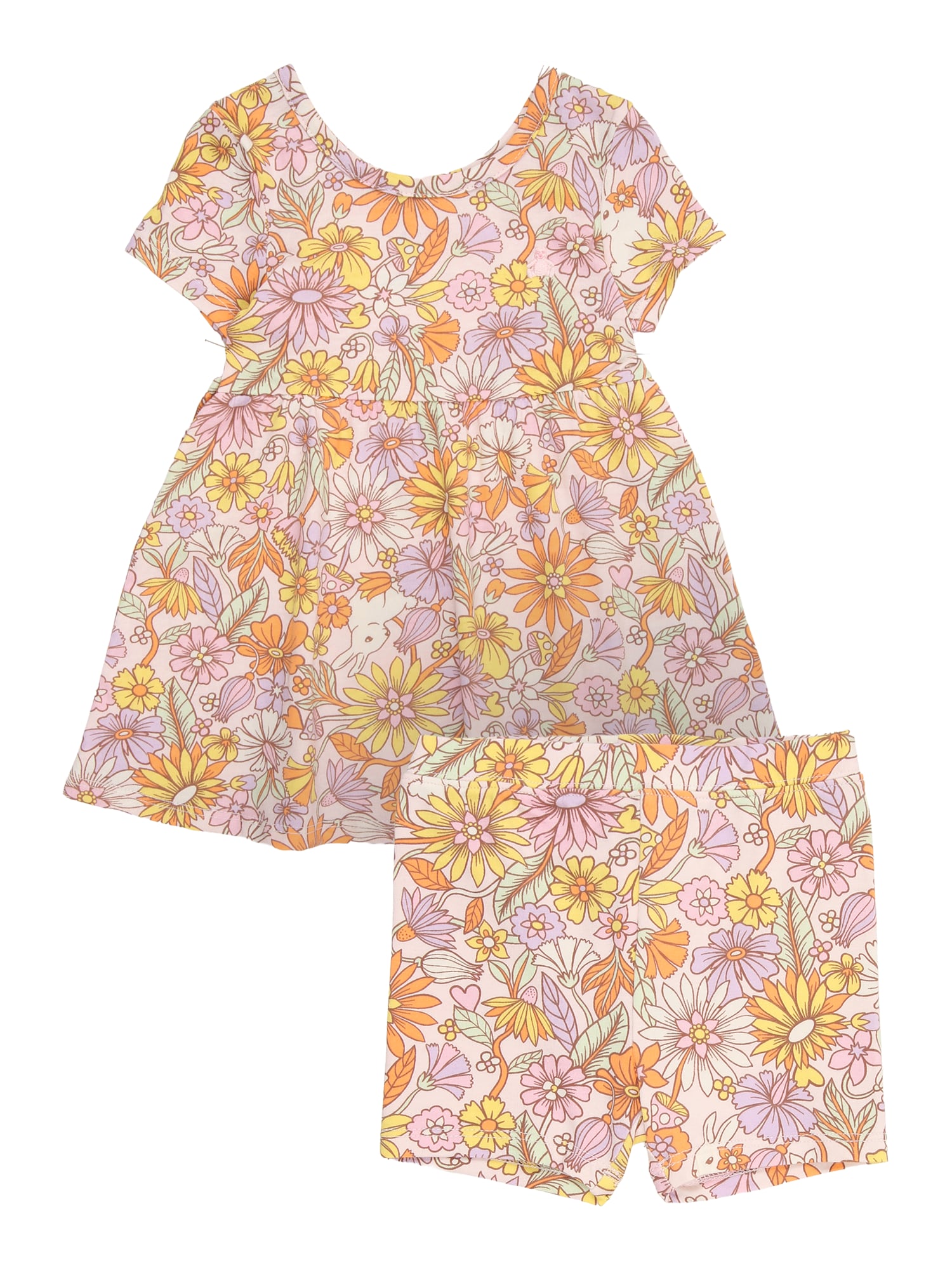 GAP Conjunto  amarillo limón / menta / lila / langosta