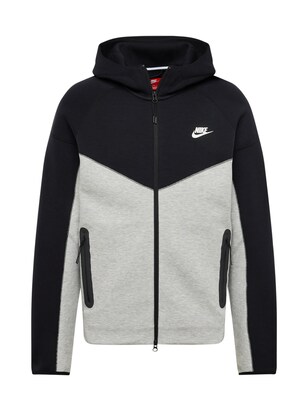 Nike Sportswear Sweatvest ‘Tech Fleece’ Donkergrijs / Zwart / Wit