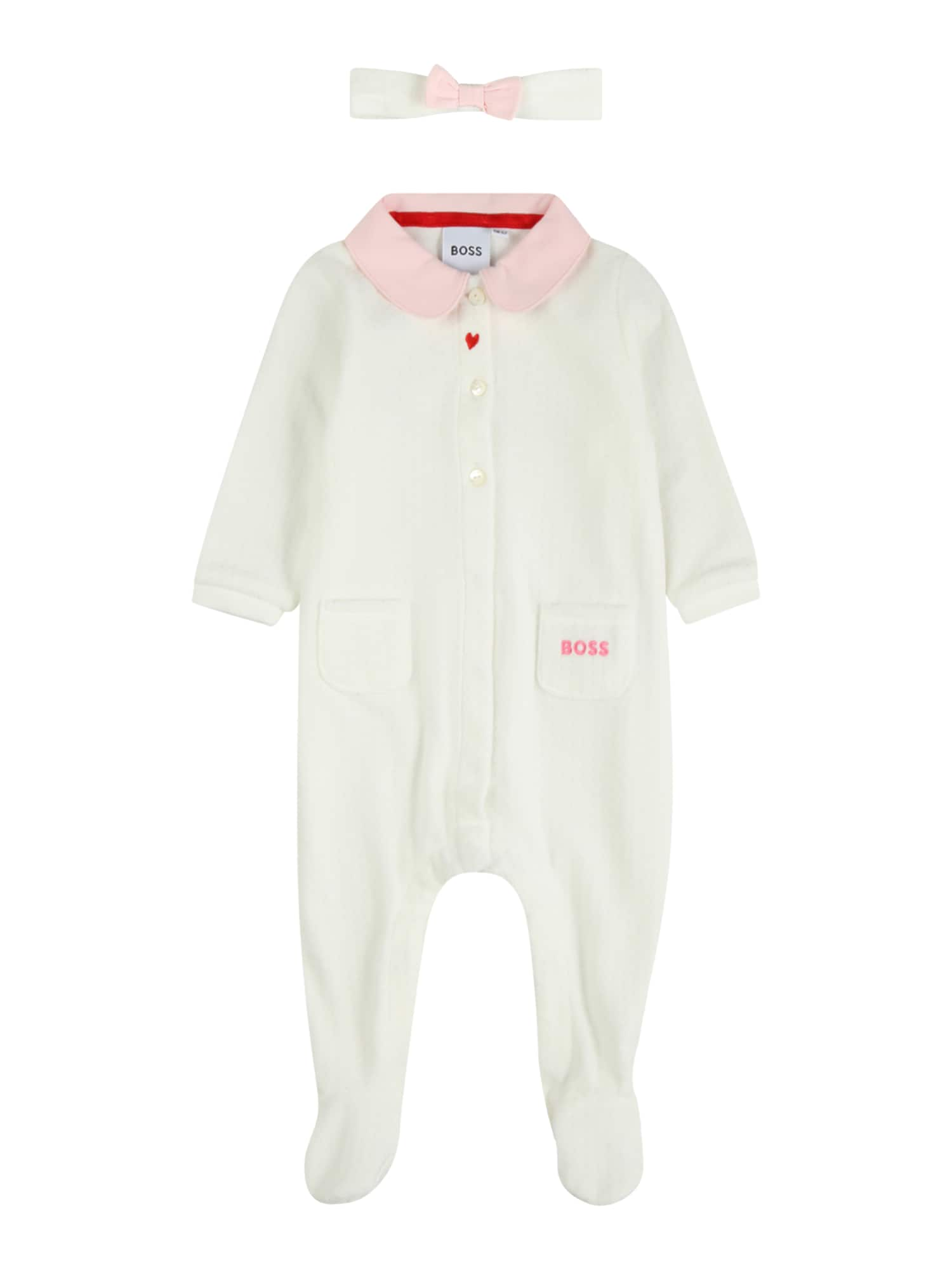 BOSS Kidswear Pijama  cor-de-rosa / vermelho / branco natural