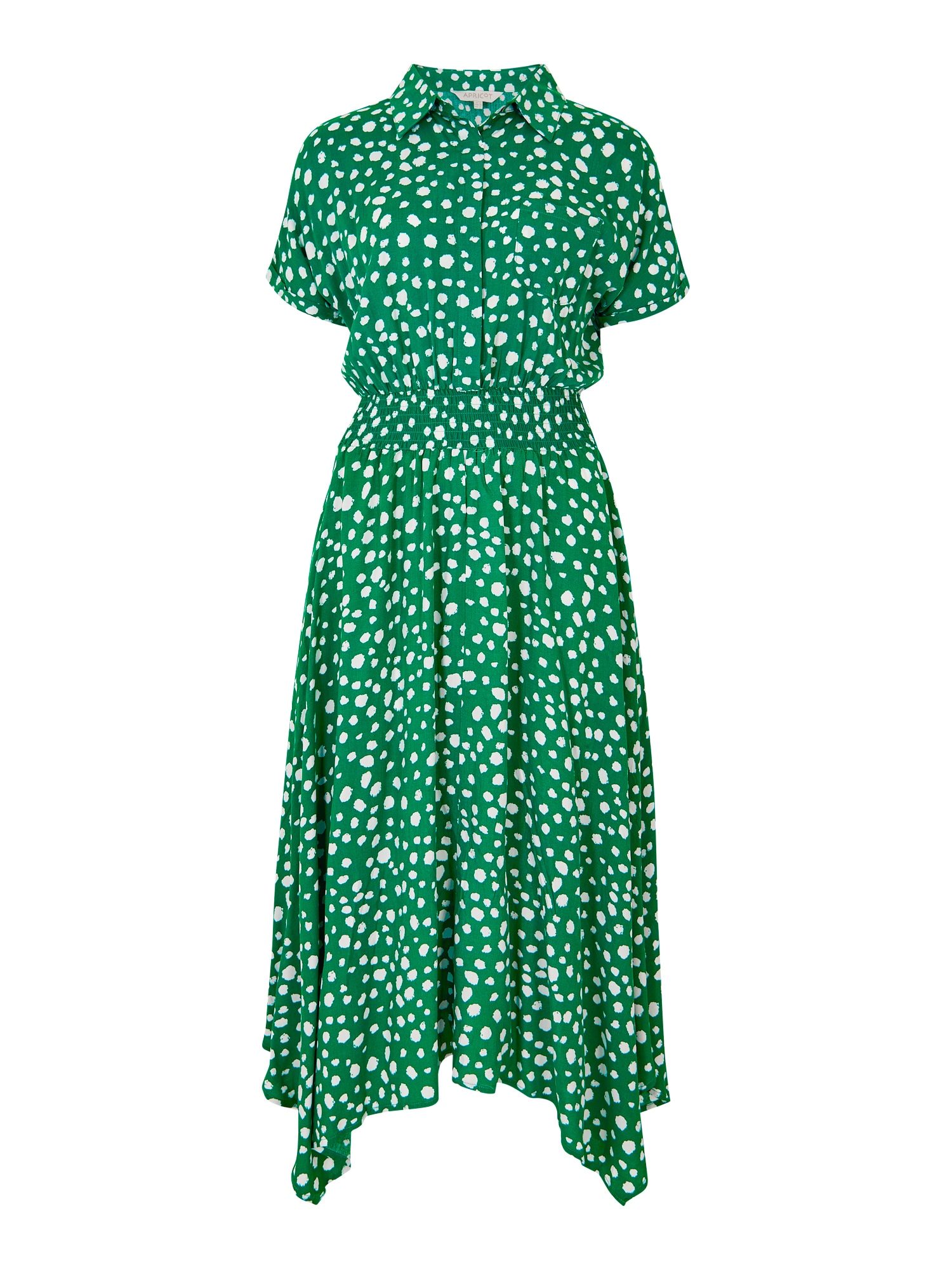 Apricot Blousejurk Groen / Wit