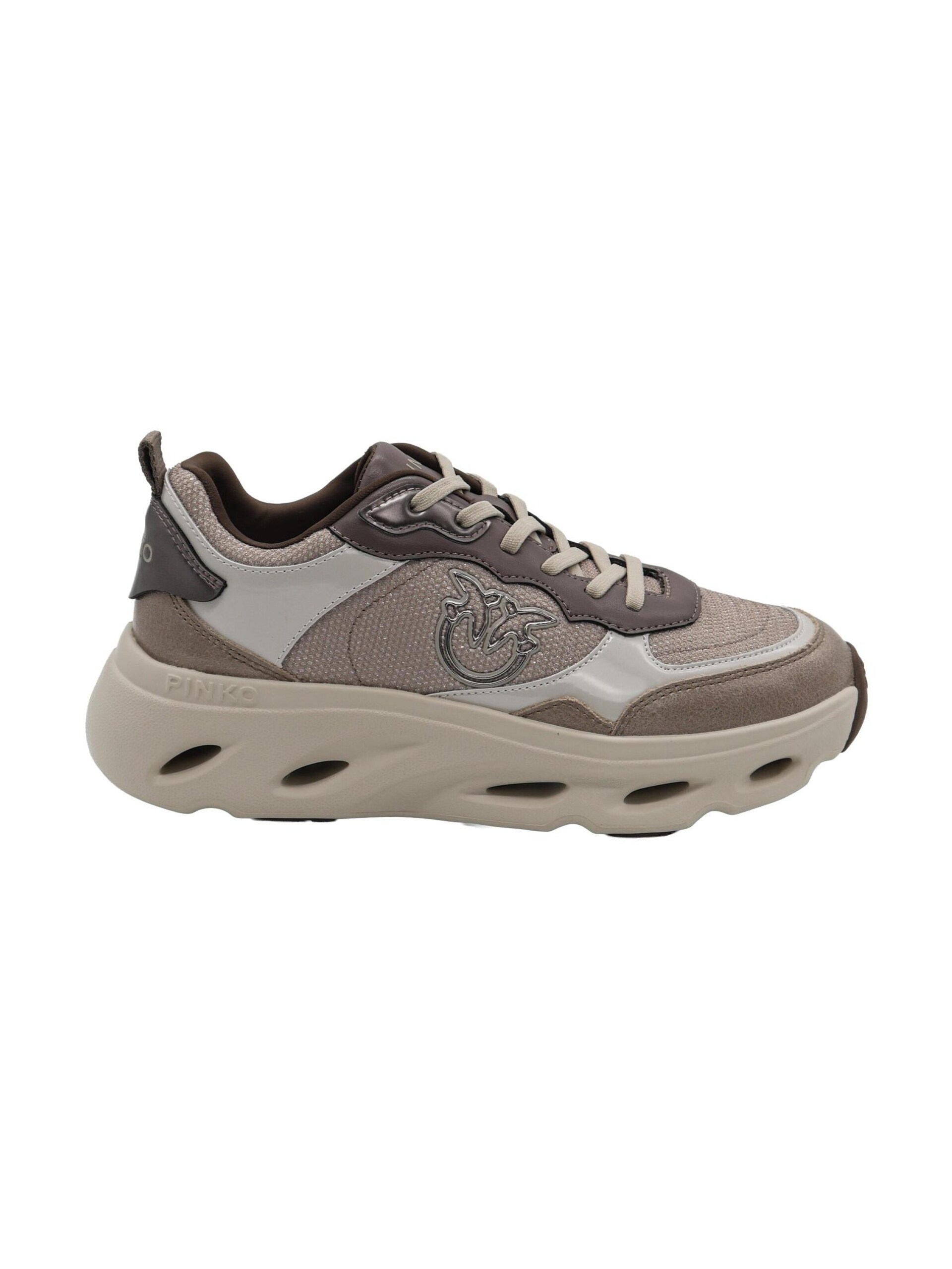 PINKO Låg sneaker 'PINKO PINK 09 SNEAKER CALF LEATHER/GLITTER Scarpe' sneakers dam