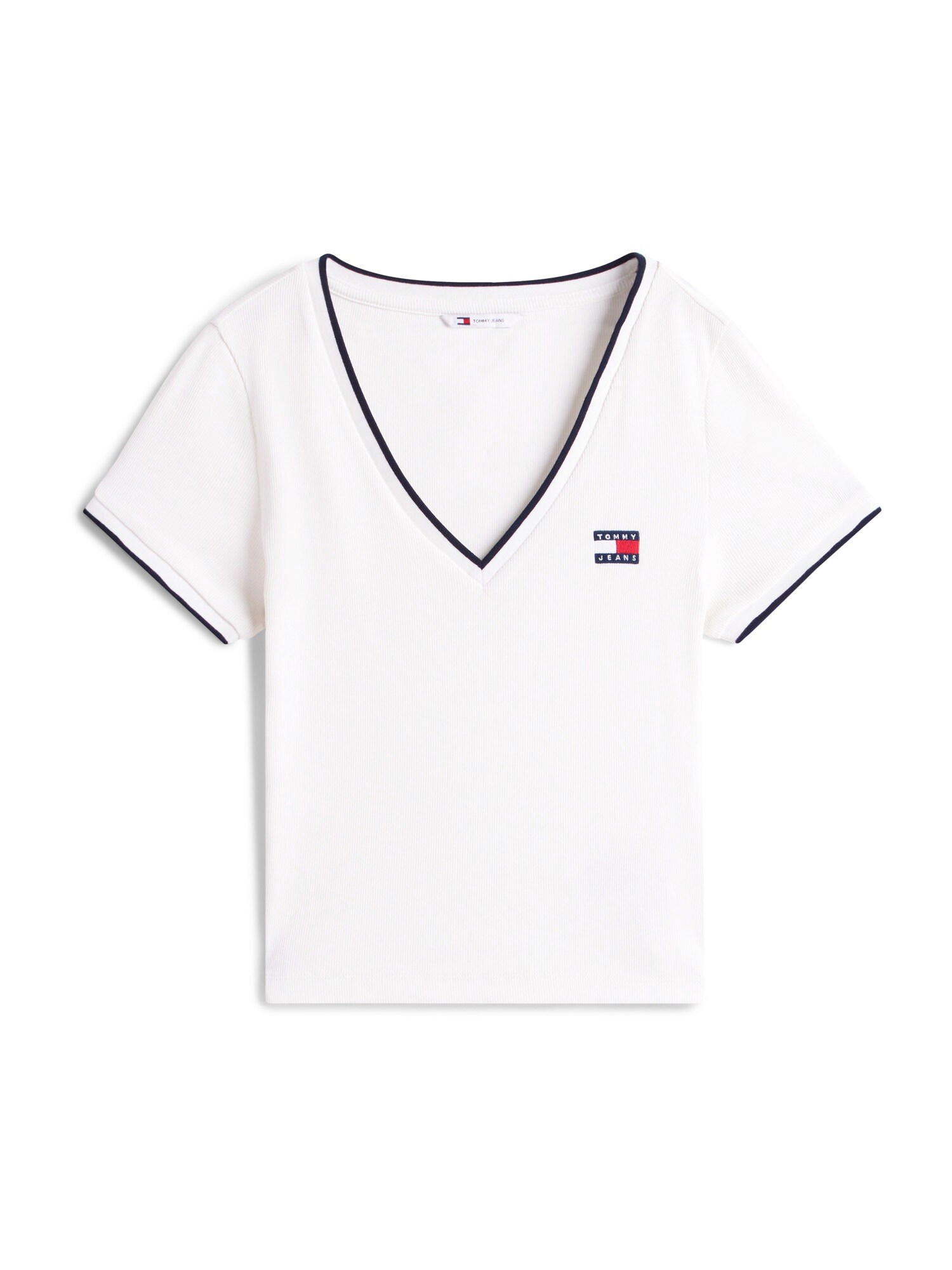 Tommy Jeans Tricou  roșu / negru / alb