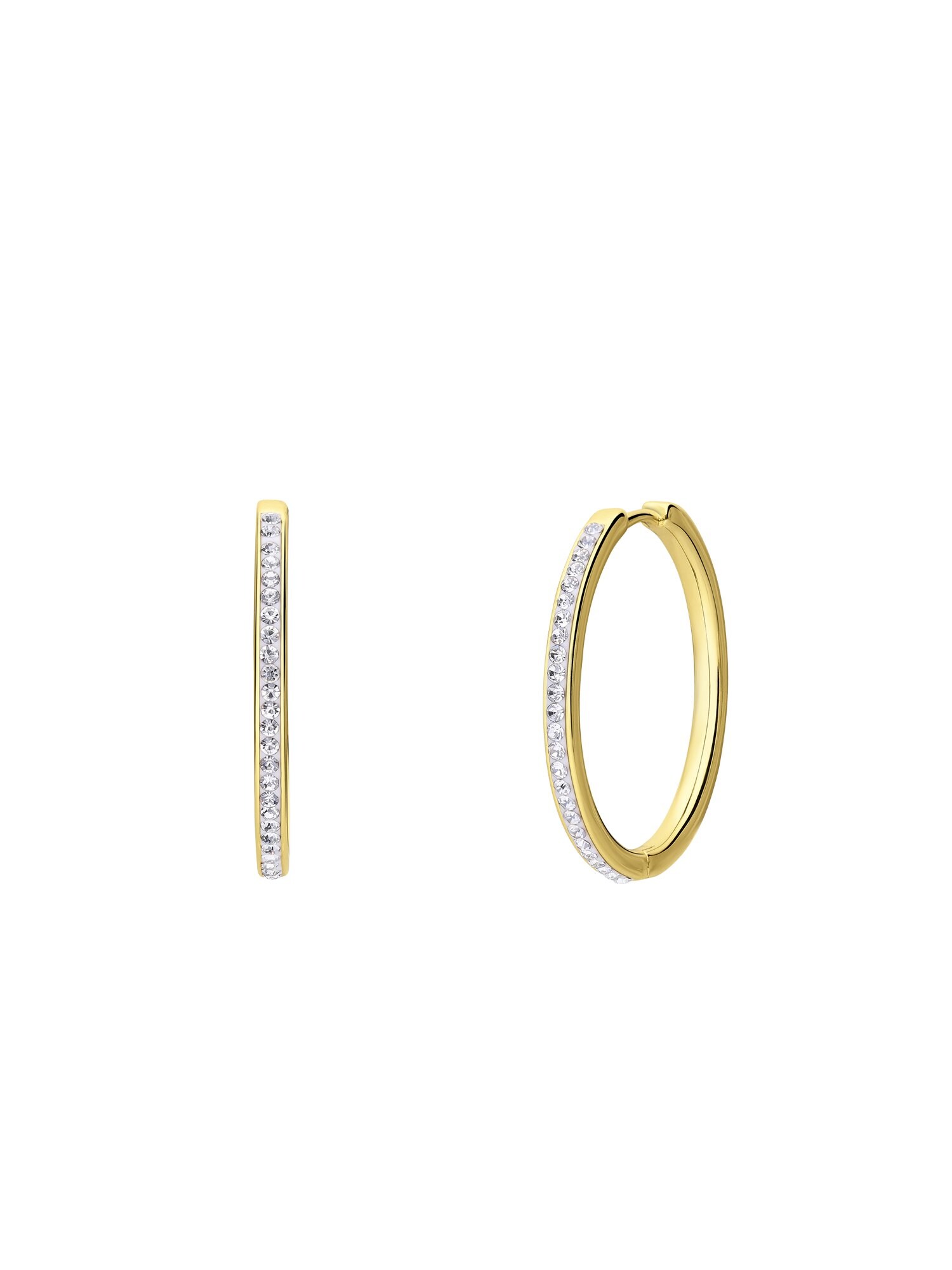 Lucardi Oorbellen 'Funkelndes' Goud / Zilver