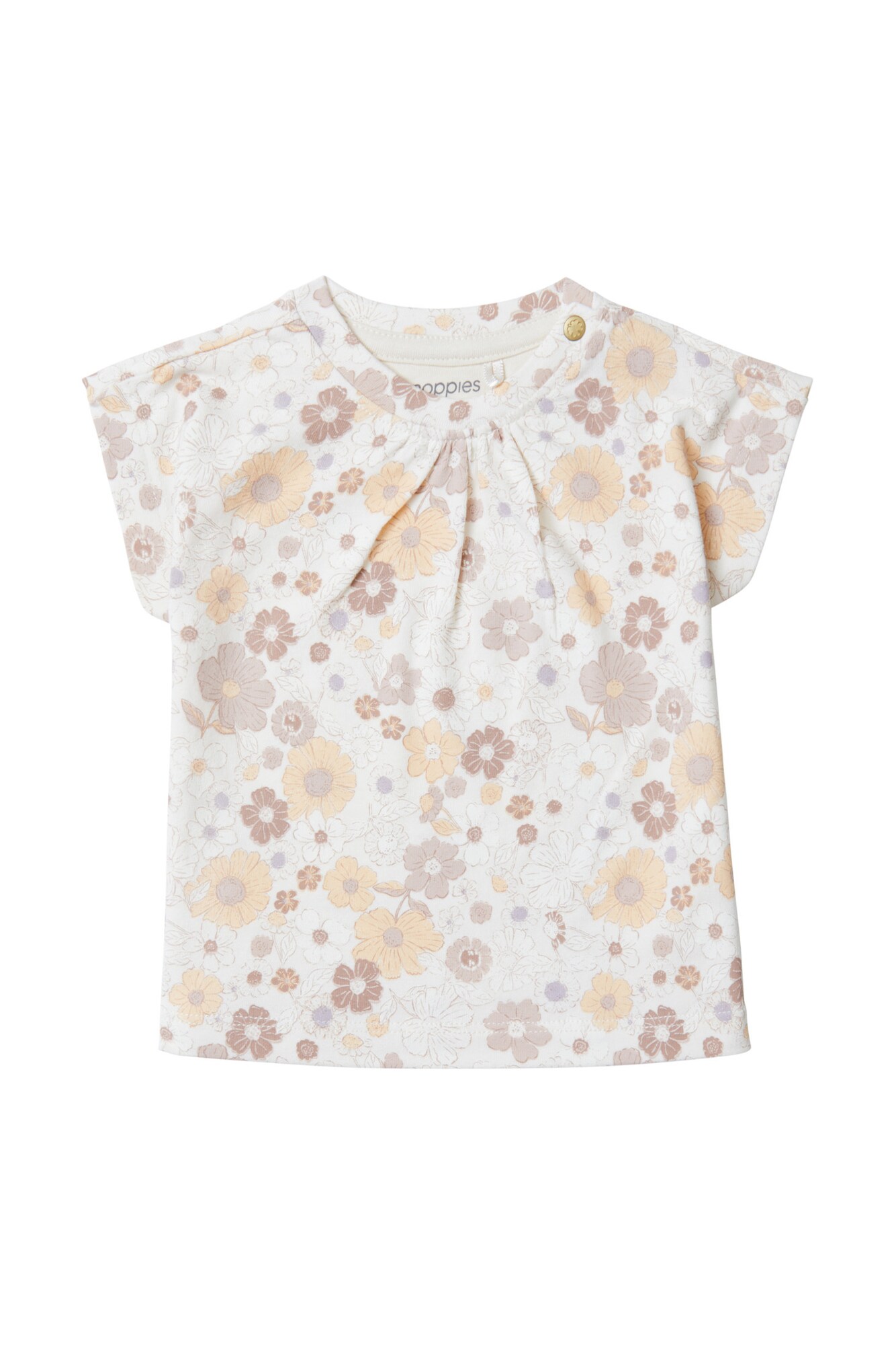 Noppies Shirt 'Camas' Ecru / Pastellila / Pasteloranje / Wit